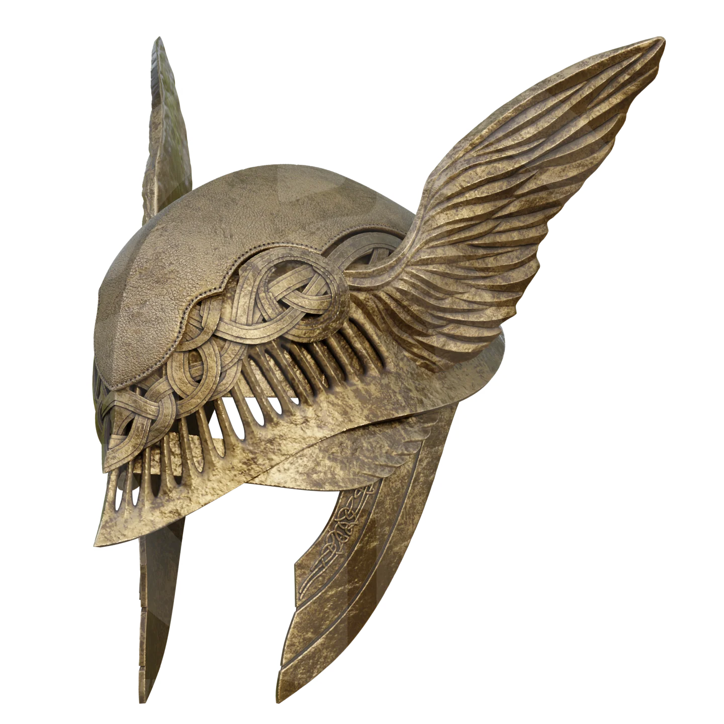 Fantasy Winged Rot Helmet File - Image 3