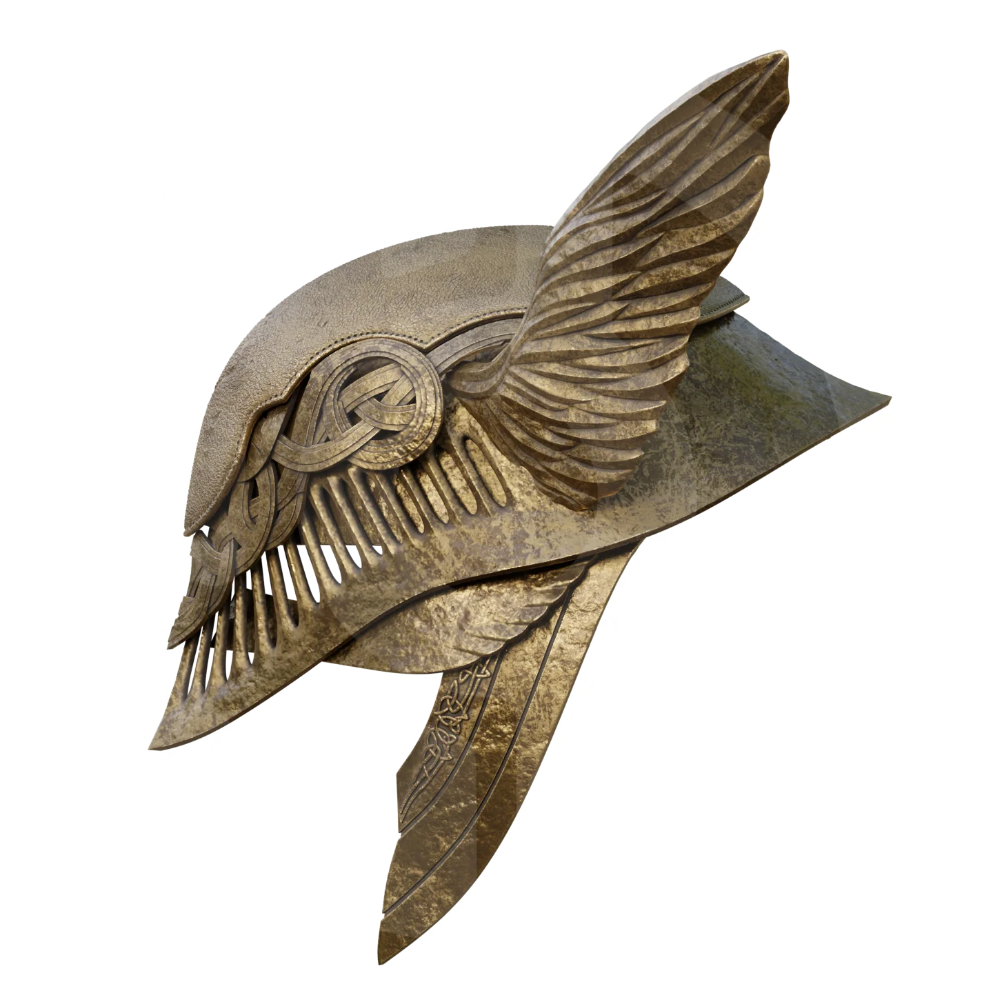 Fantasy Winged Rot Helmet File - Image 4