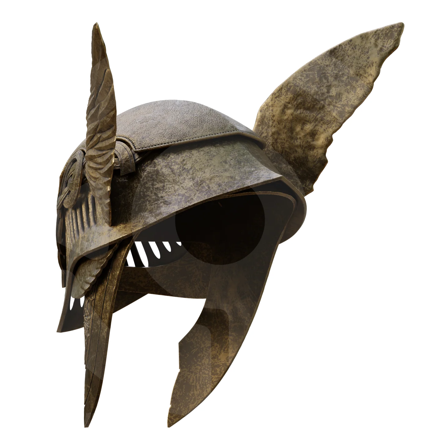 Fantasy Winged Rot Helmet File - Image 5