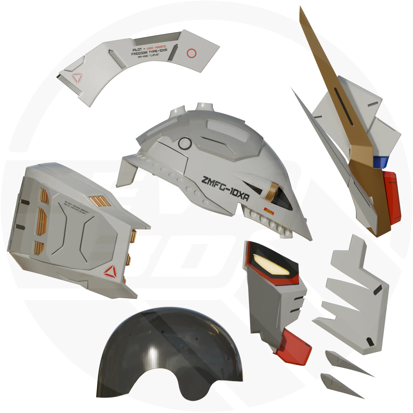 Freedom Gundam 3D Model - Image 2