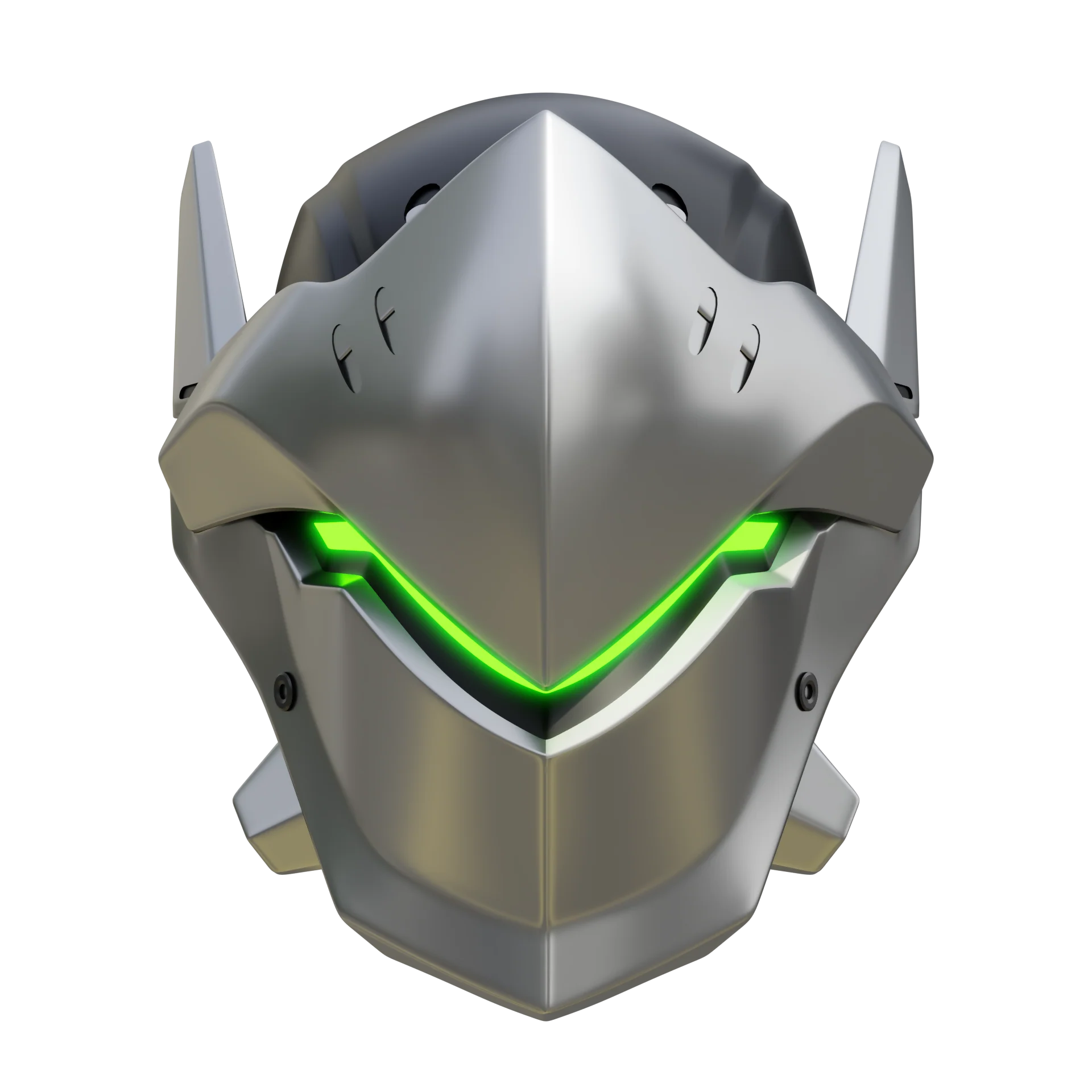 Genji Helmet 3D Model - Image 2