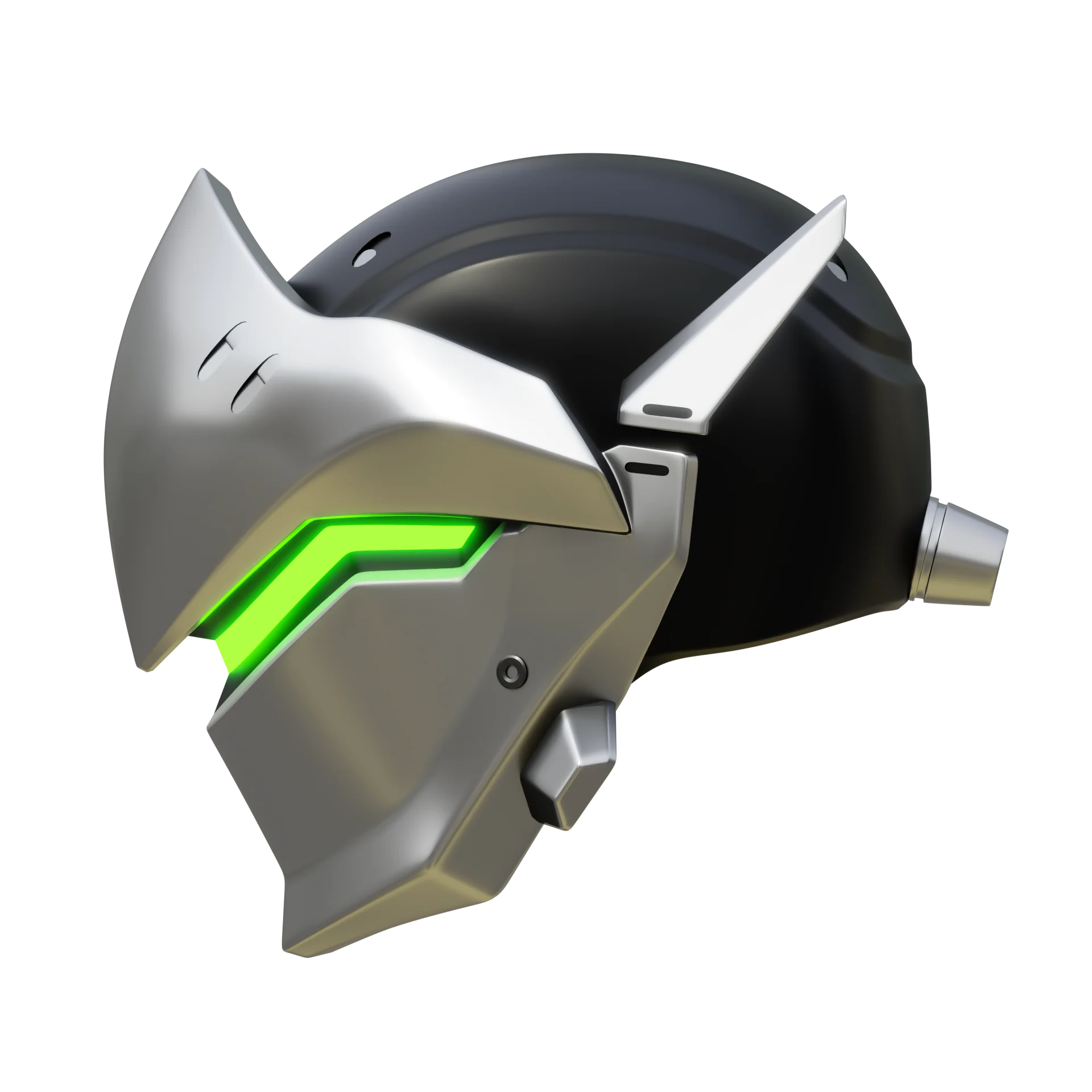 Genji Helmet 3D Model - Image 3