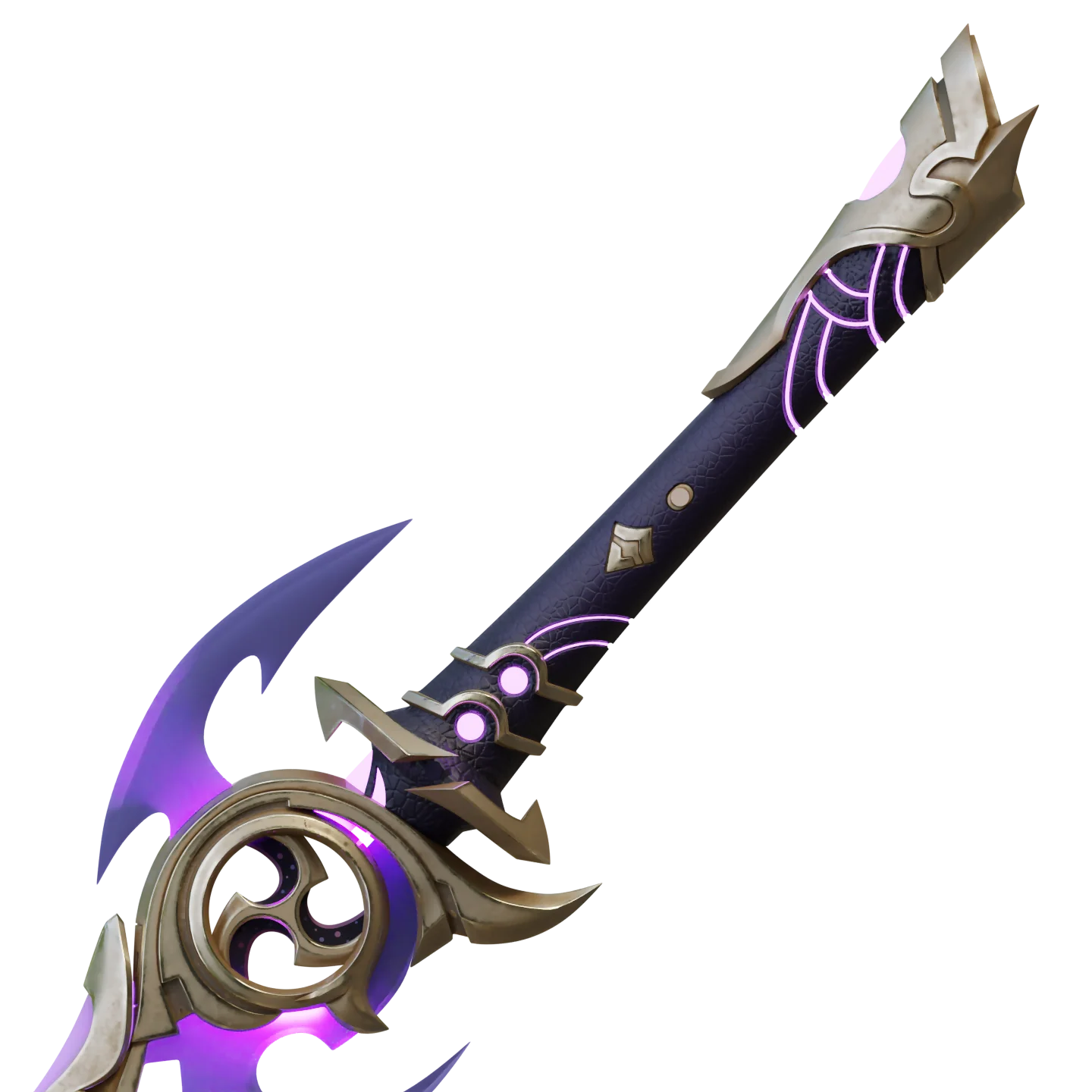 Genshin Impact Mistsplitter Reforged Sword 3D Print Model - Image 3