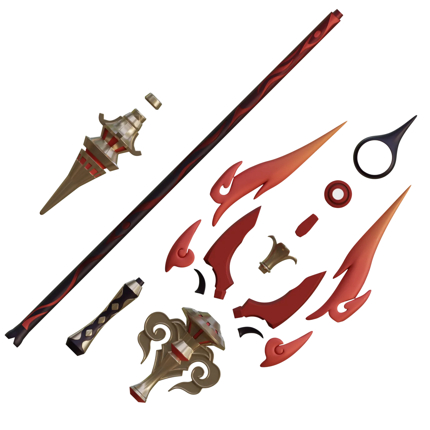 Genshin Impact Staff of Homa Polearm 3D Printable Model - Image 2