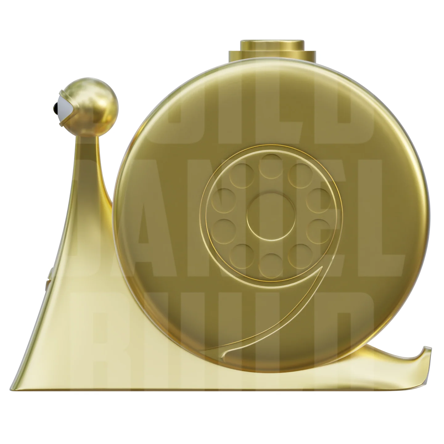 Gold Snail Phone - 3D File - Image 3