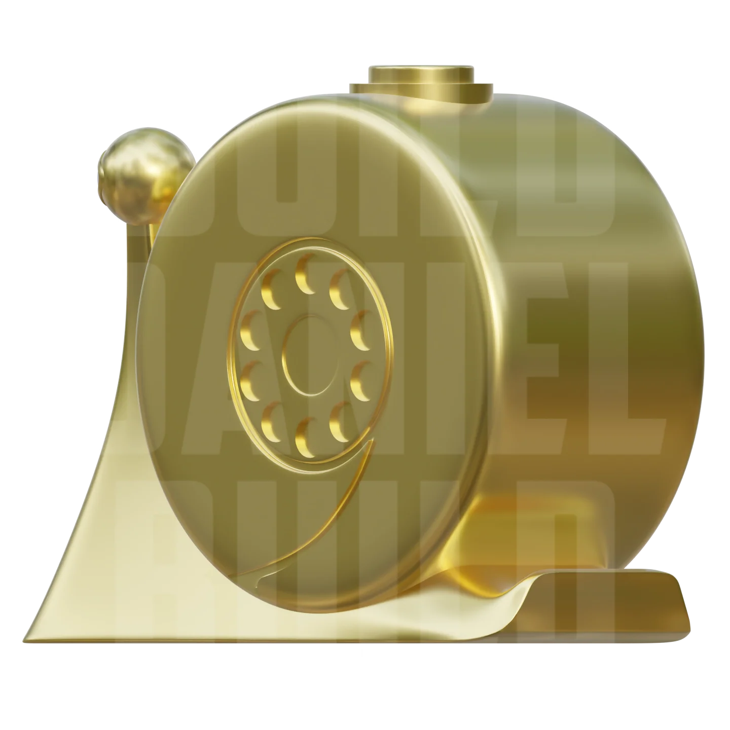 Gold Snail Phone - 3D File - Image 4