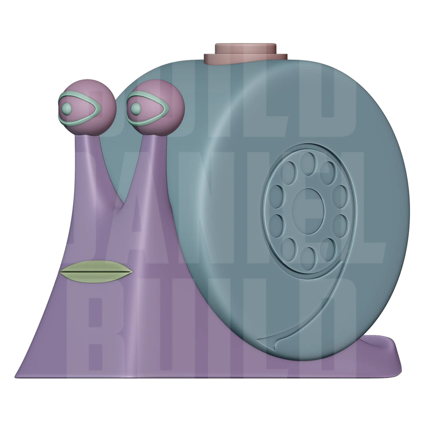 Gold Snail Phone - 3D File - Image 7
