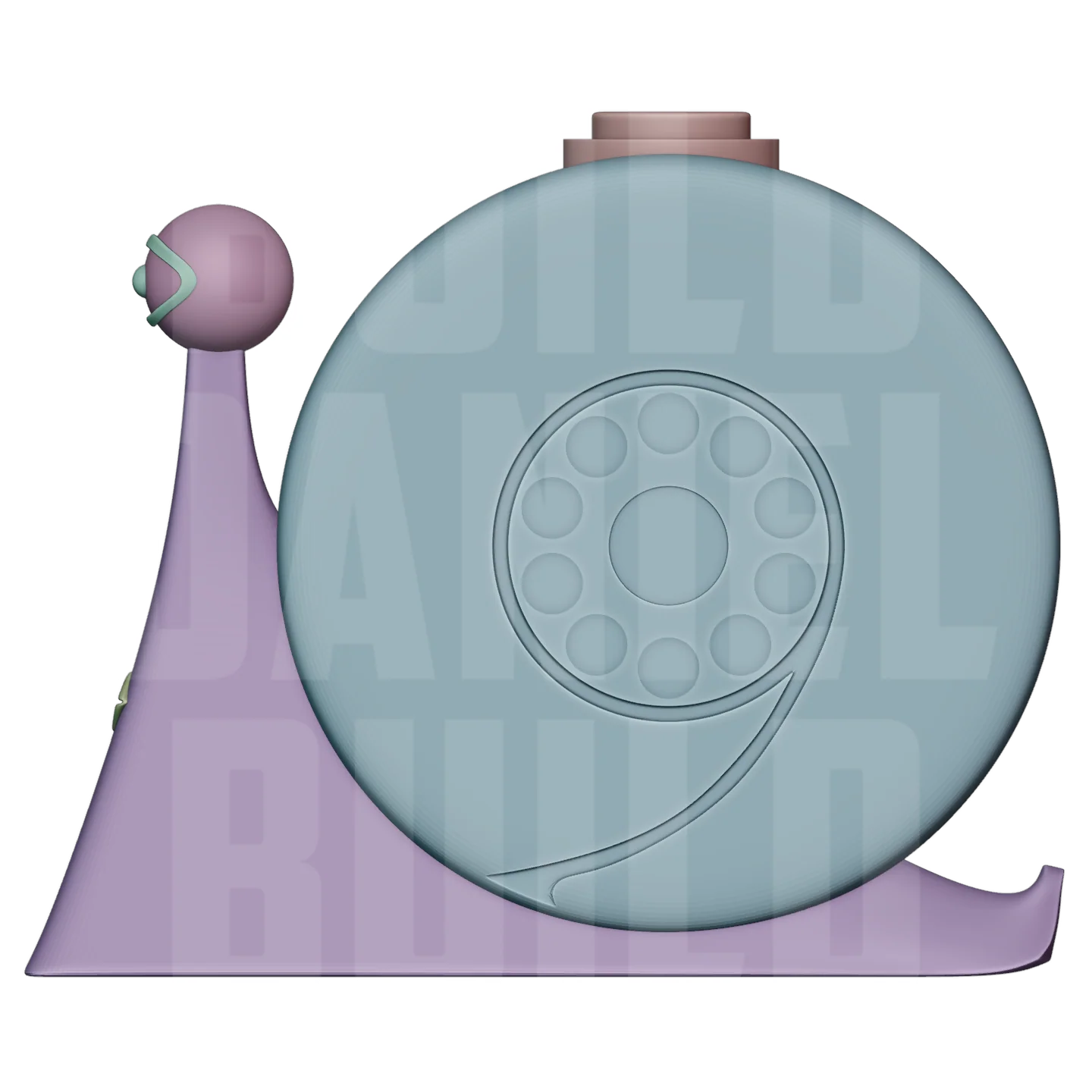 Gold Snail Phone - 3D File - Image 8
