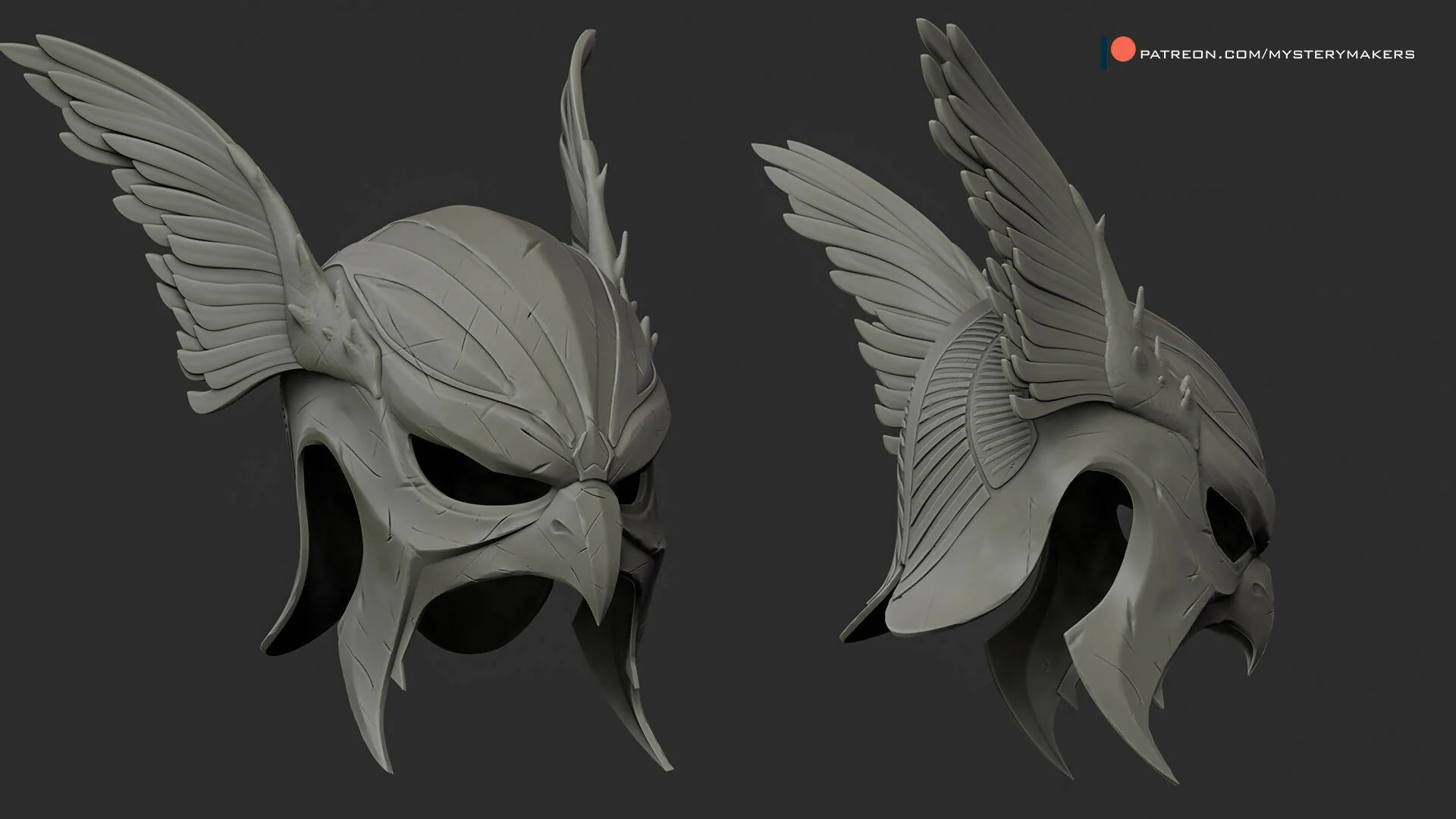 Golden helmet with wings - Image 3