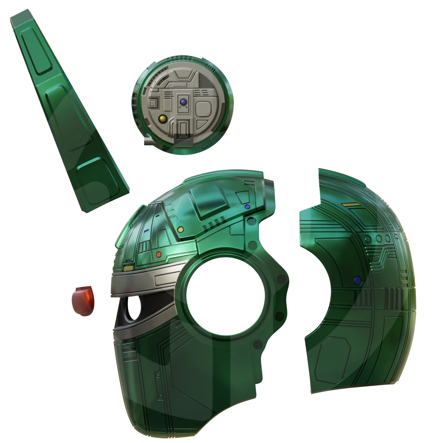 Green Beetleborg Helmet File - Image 2