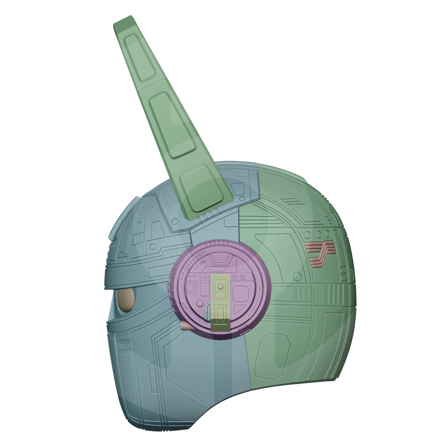 Green Beetleborg Helmet File - Image 8