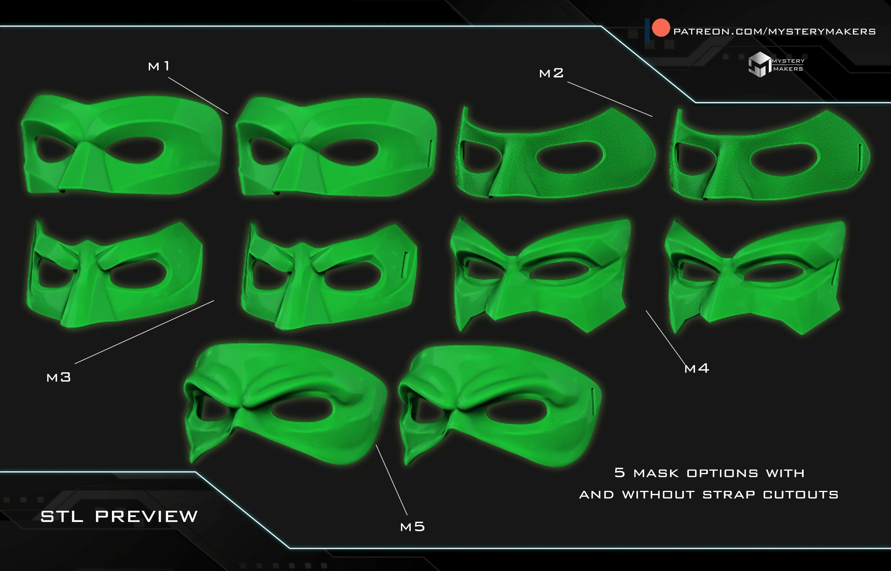 Green space warrior mask set - Image 2