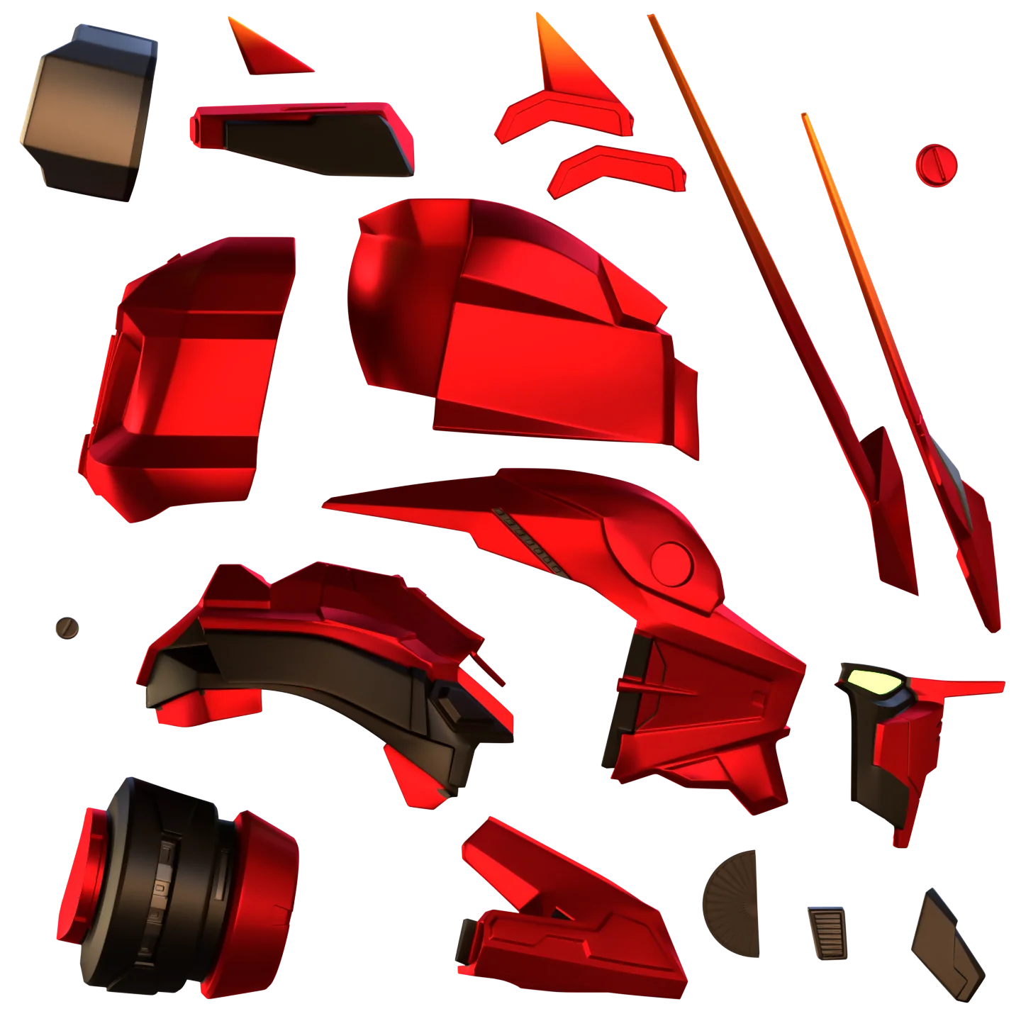 Gundam Astray Red Frame Helmet 3D Print Model - Image 3