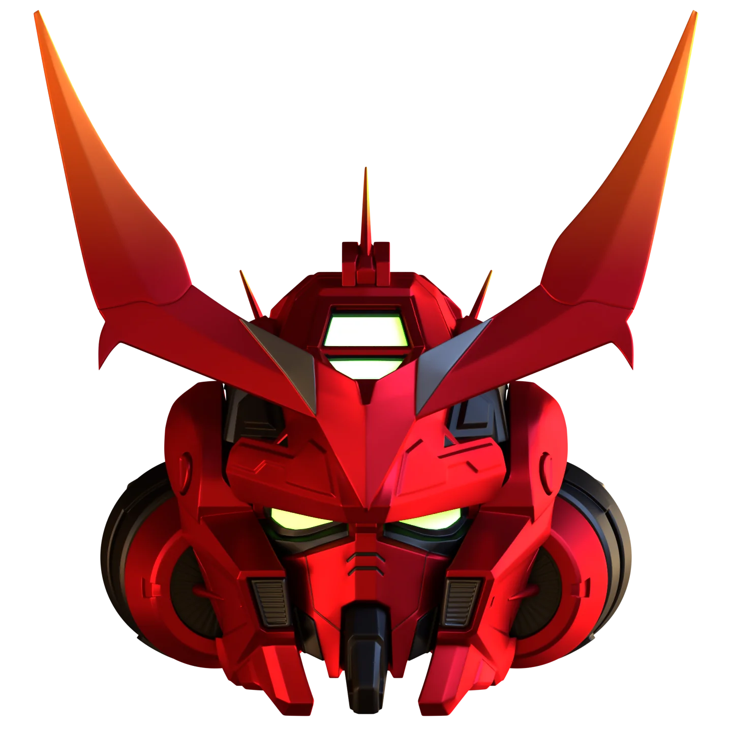 Gundam Astray Red Frame Helmet 3D Print Model - Image 8