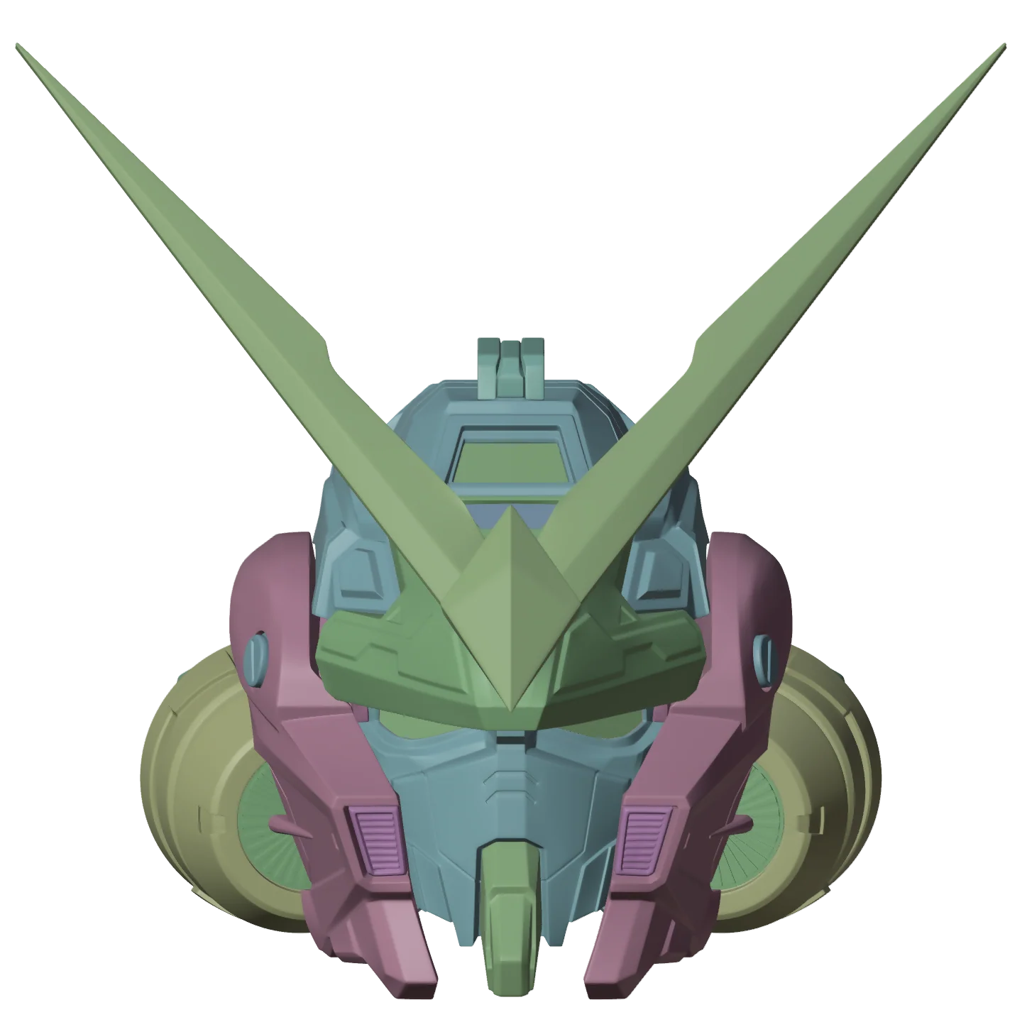 Gundam Astray Red Frame Helmet 3D Print Model - Image 9