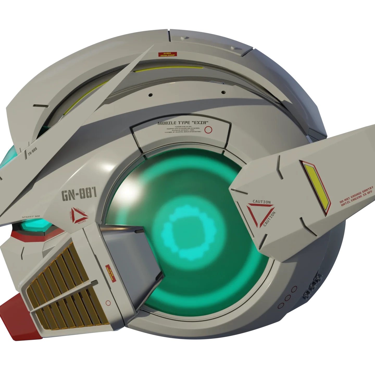 Gundam Exia Head 3D model - Image 5