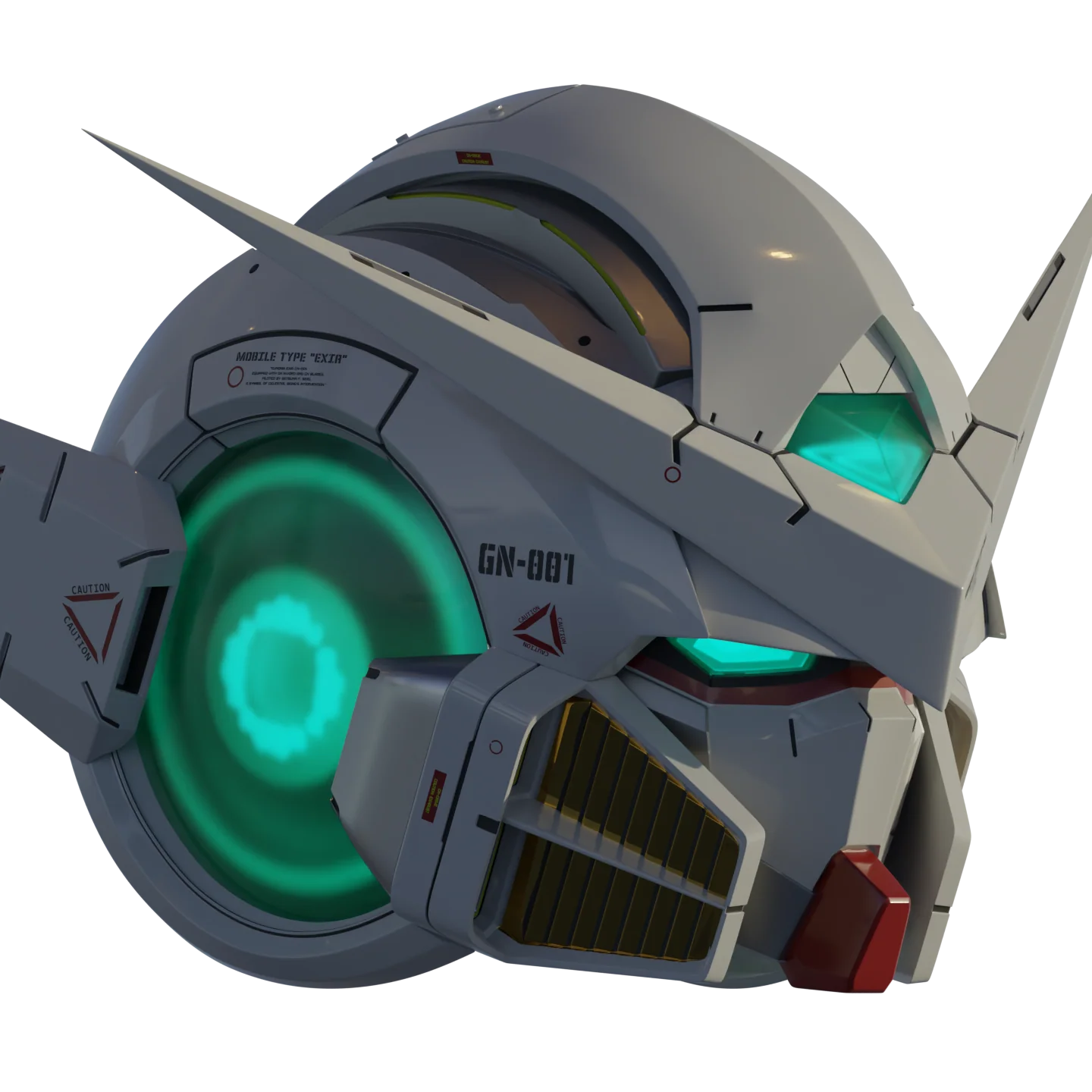 Gundam Exia Head 3D model - Image 6