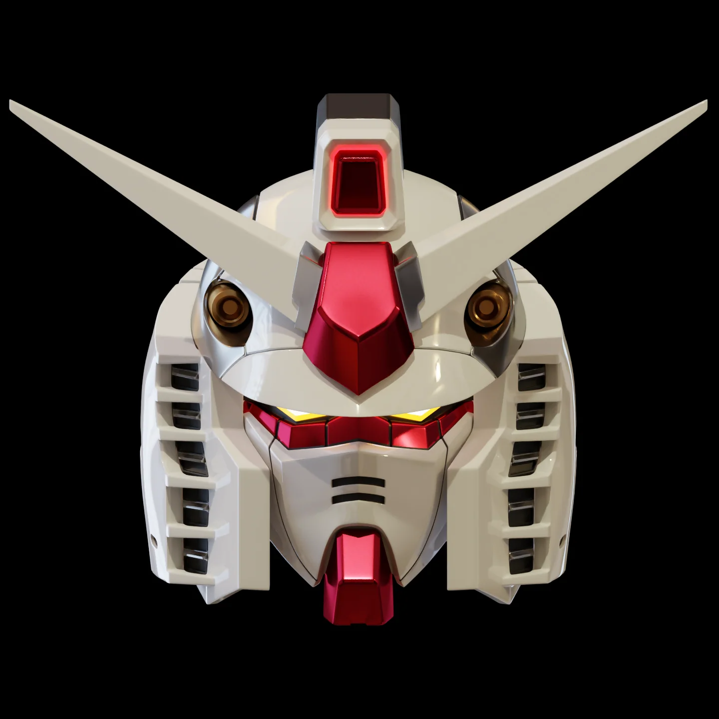 Gundam RX-78-2 Helmet 3D Print Model - Image 6
