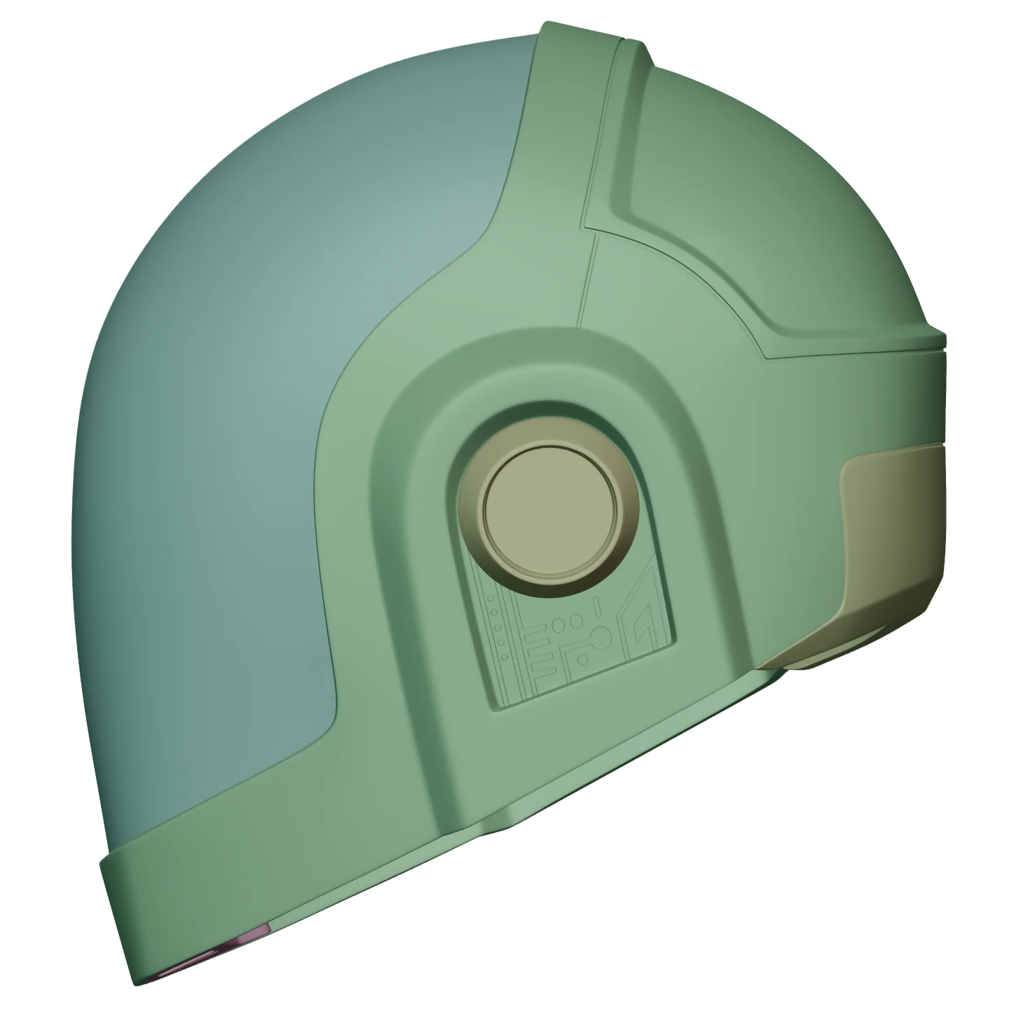 Guy-Manuel Gold Daft Punk Helmet 3D Model - Image 10
