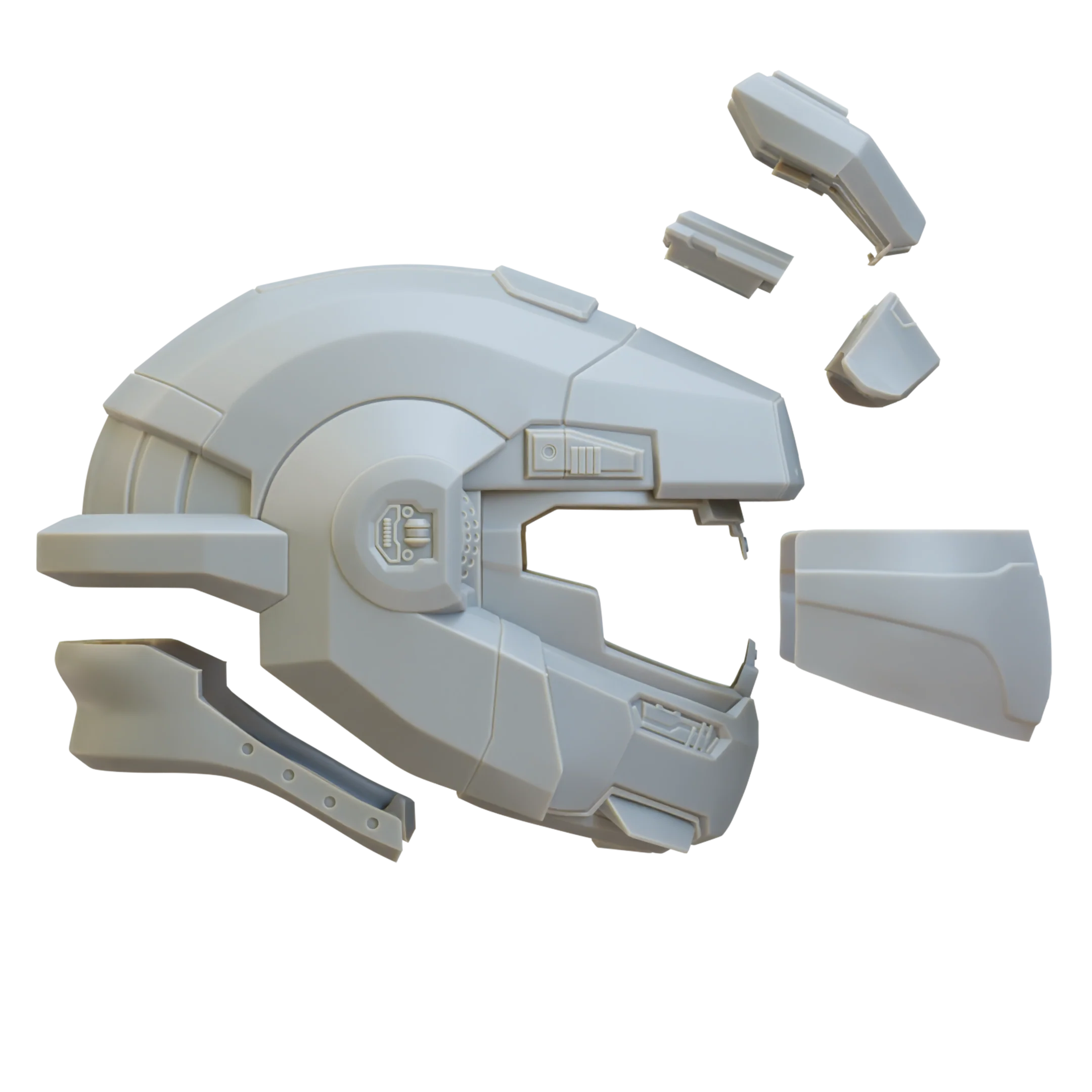 Halo Reach Grenadier "Jorge" Helmet 3D Print Files - Image 10