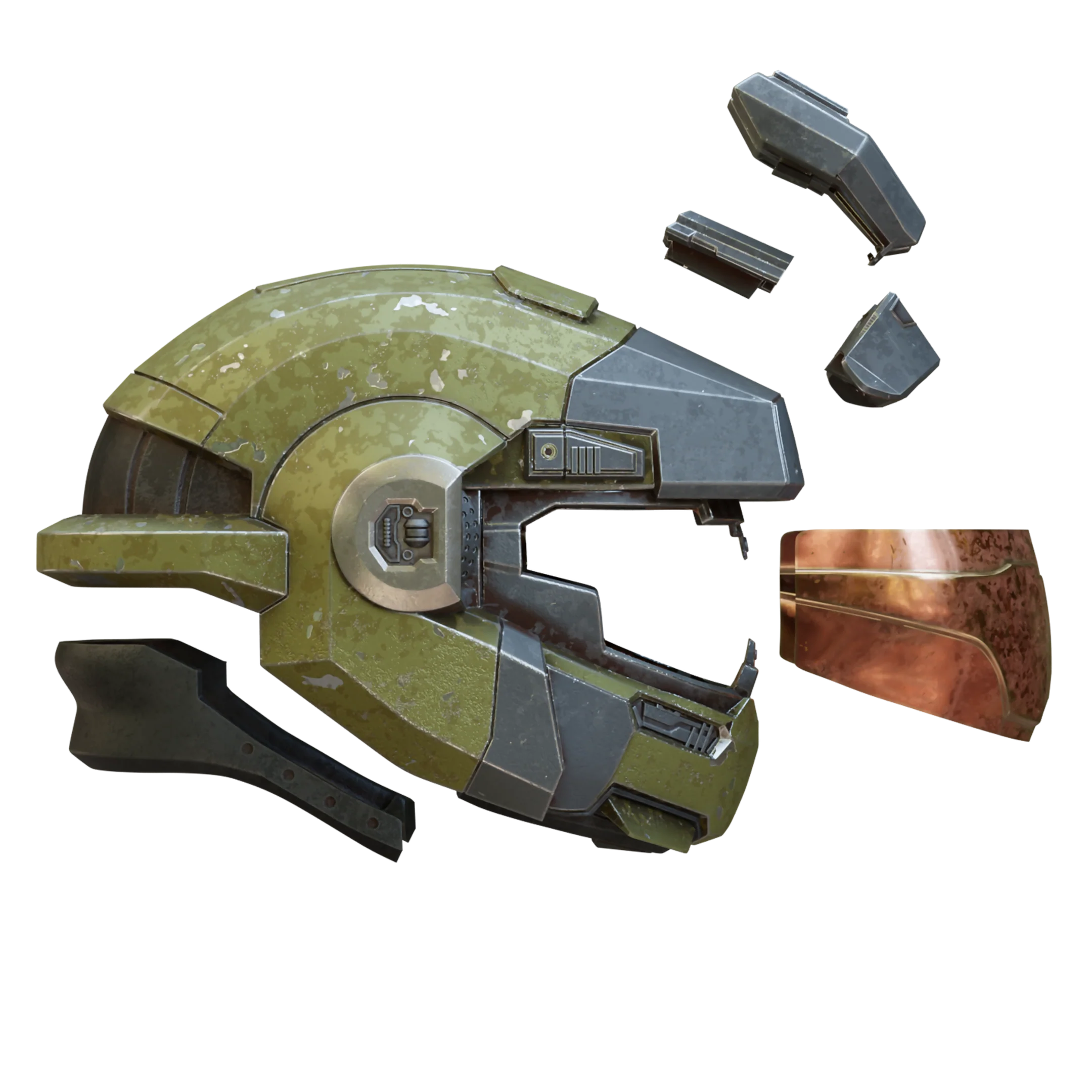 Halo Reach Grenadier "Jorge" Helmet 3D Print Files - Image 9