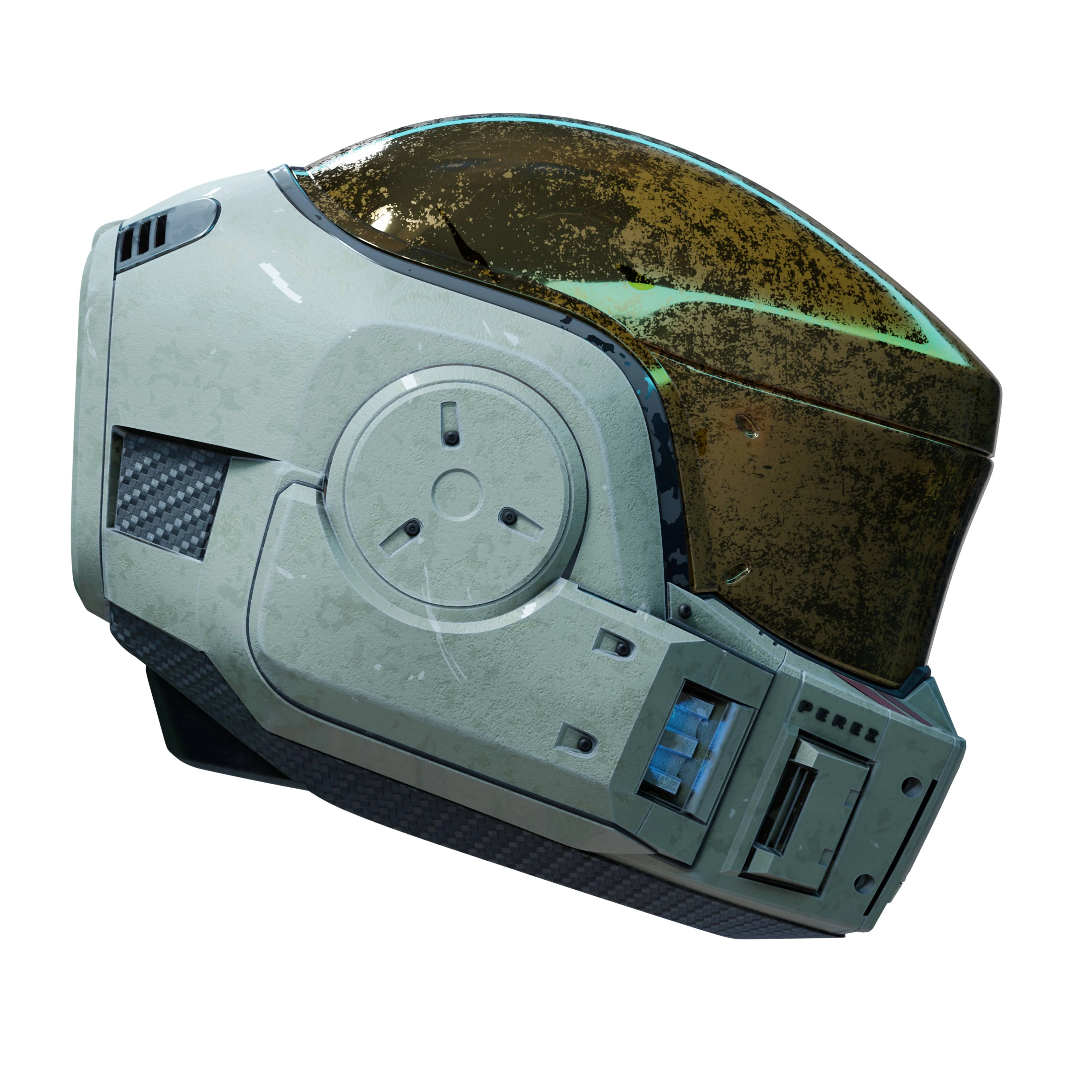 Halo The Series: Perez SIII Helmet 3D Print Files - Image 7
