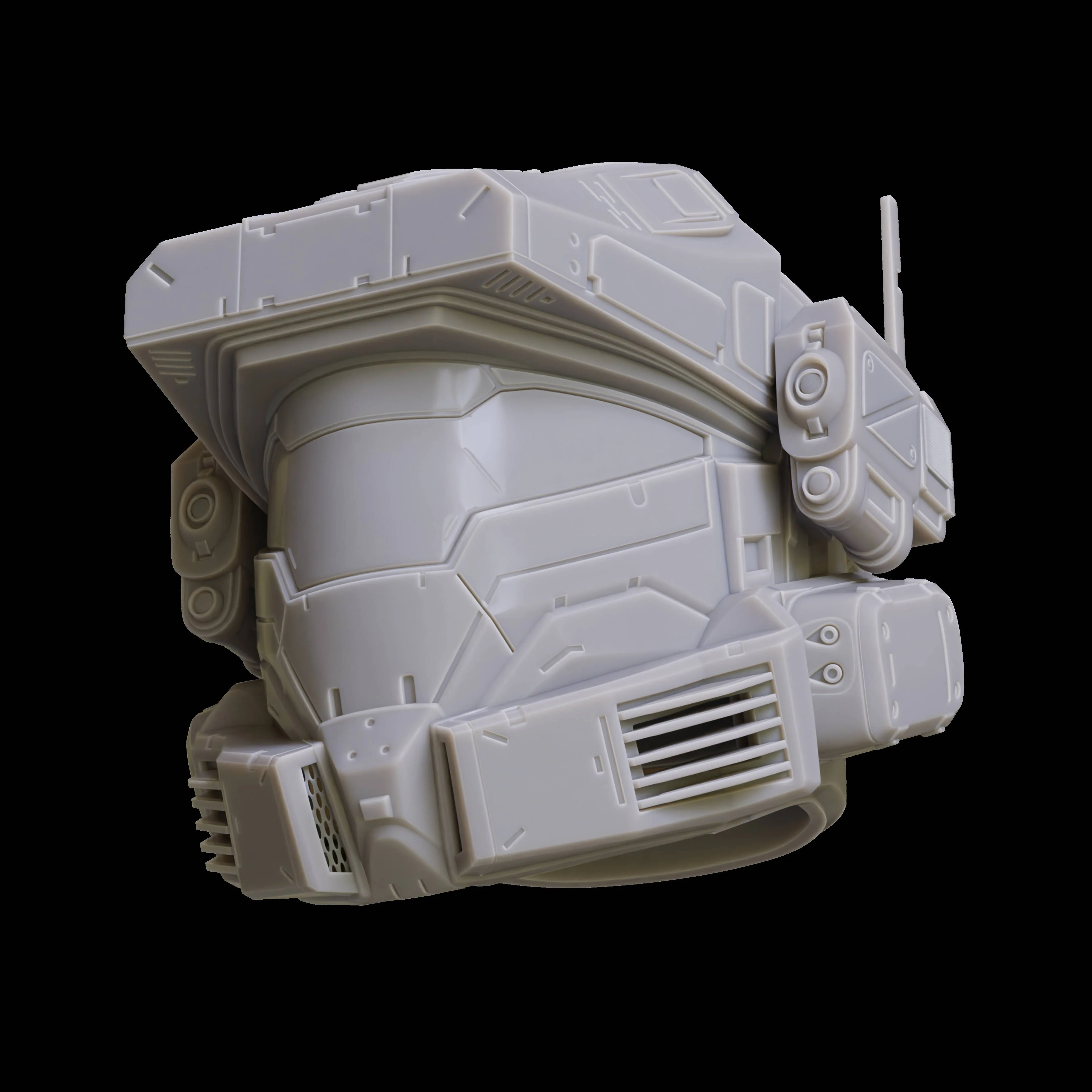 Halo The Series "Riz" Elite Series Helmet 3D Print Files - Image 3