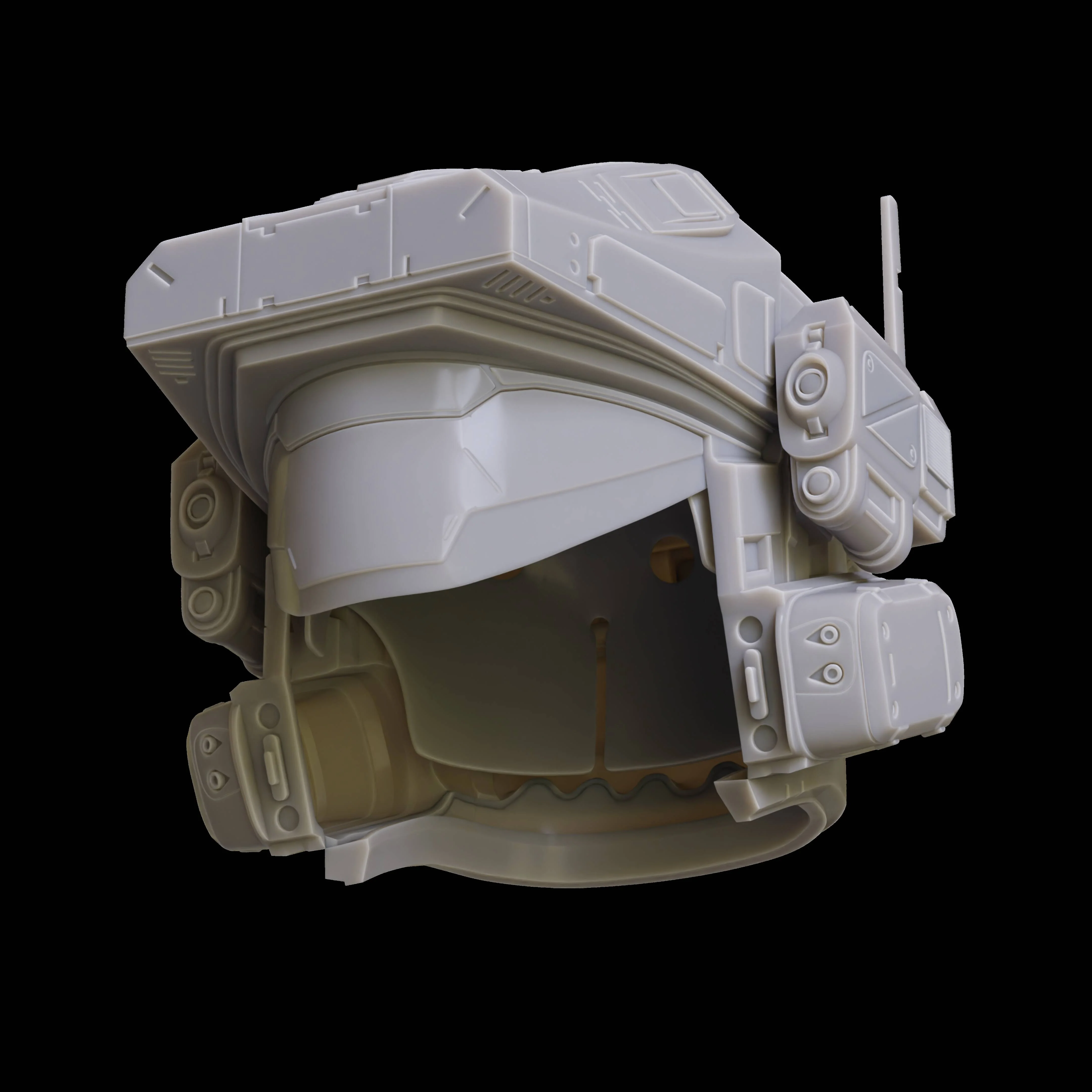 Halo The Series "Riz" Elite Series Helmet 3D Print Files - Image 4