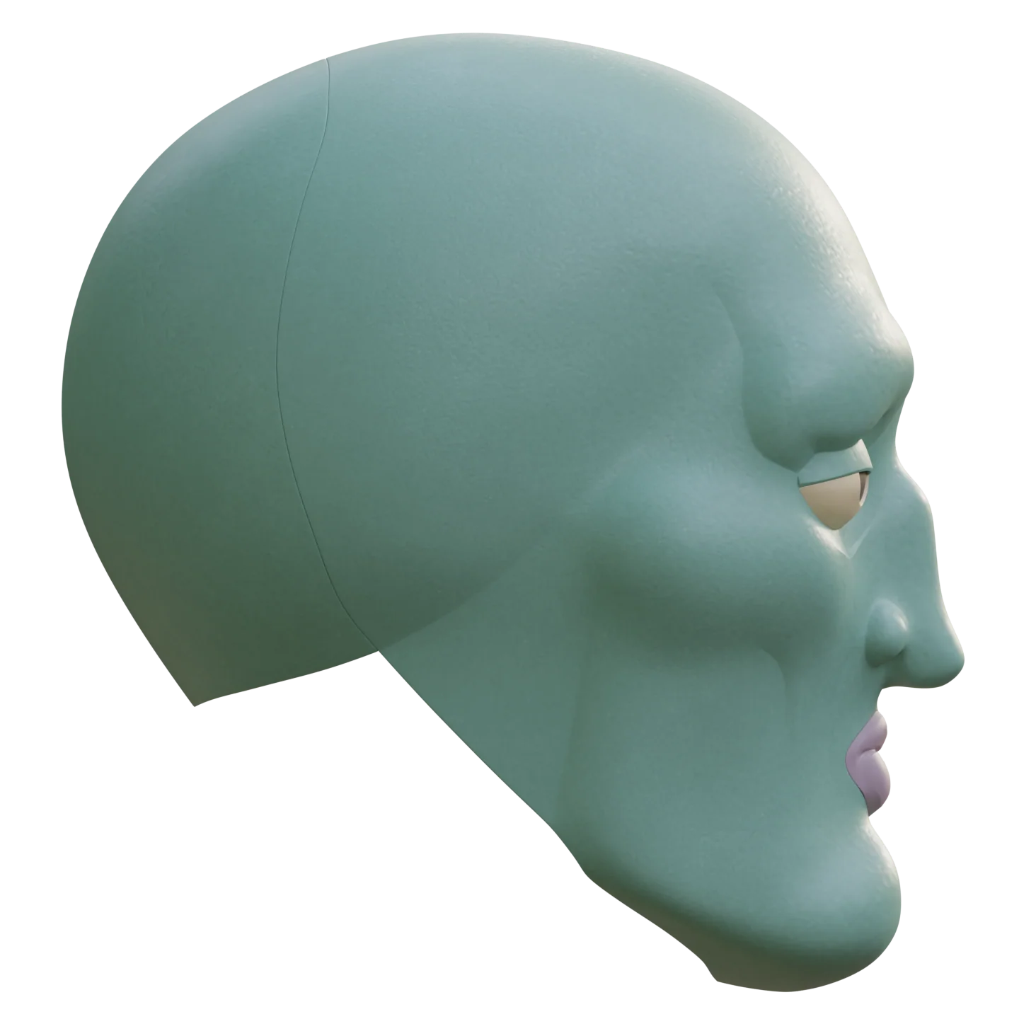 Handsome Squidward Helmet 3D Print Model - Image 4