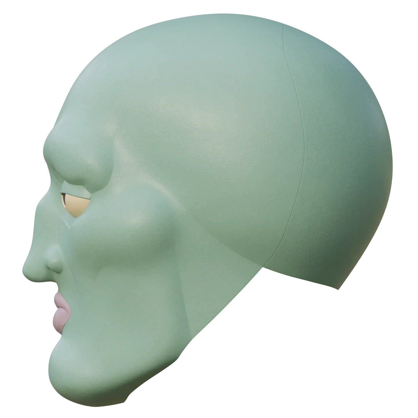Handsome Squidward Helmet 3D Print Model - Image 6