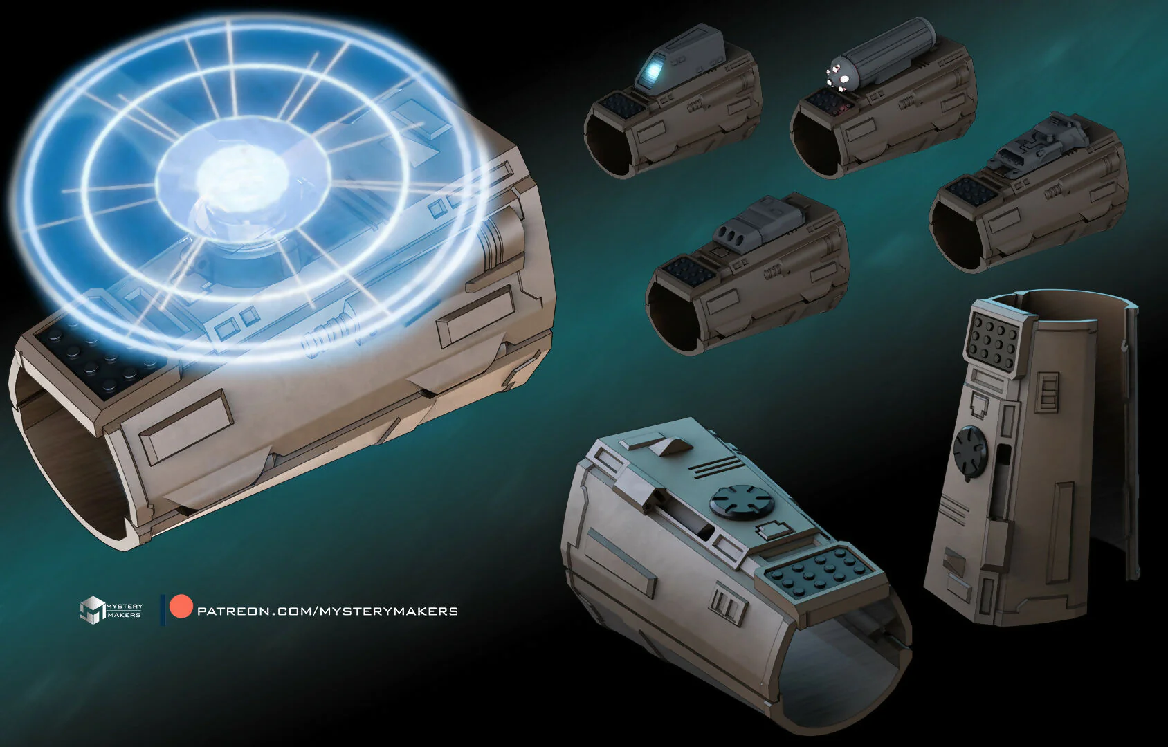 Holoprojector Vambrace with accessories - Image 5