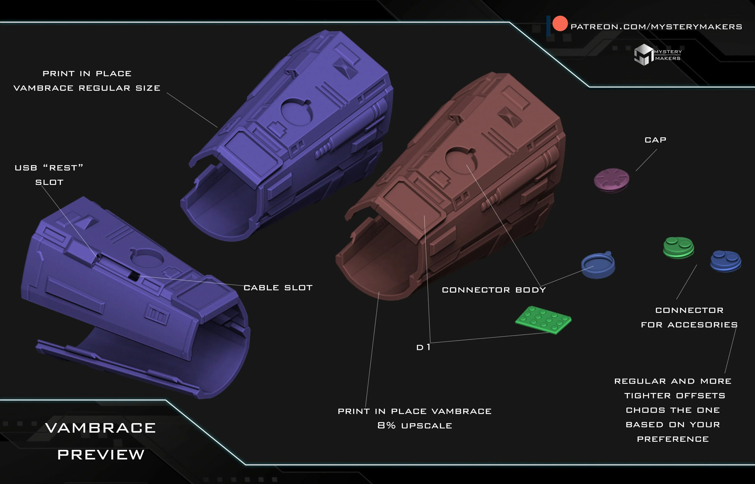 Holoprojector Vambrace with accessories - Image 6