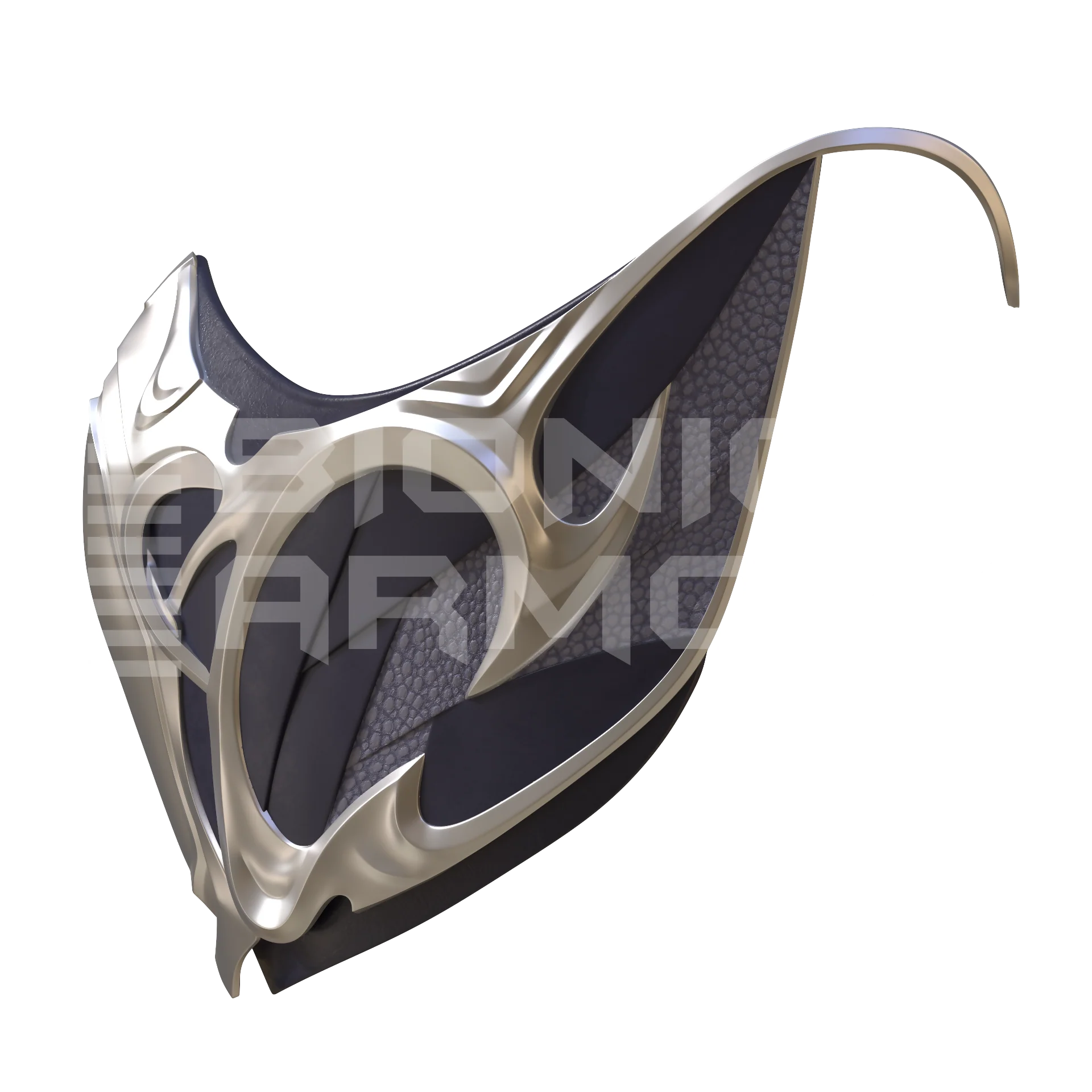 Ice Ninja Mask 3D Model - Image 3