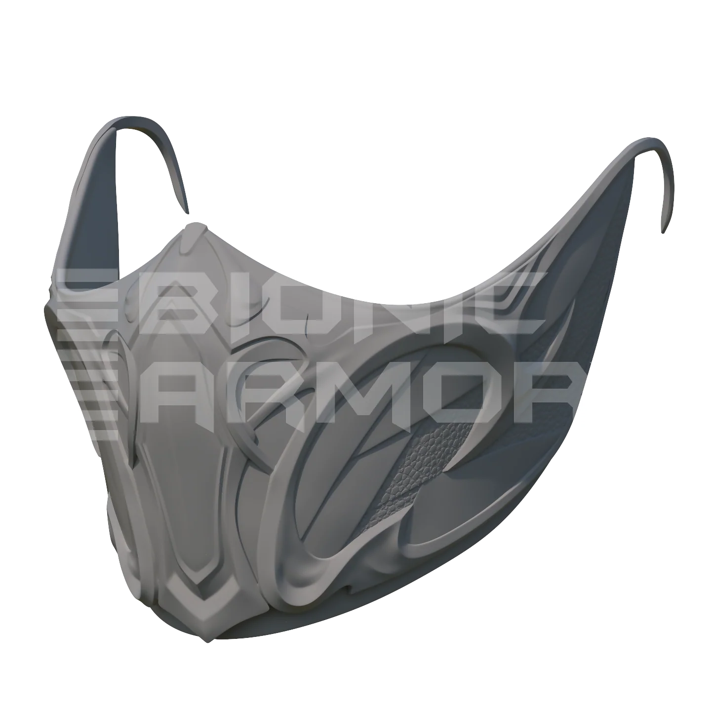 Ice Ninja Mask 3D Model - Image 4