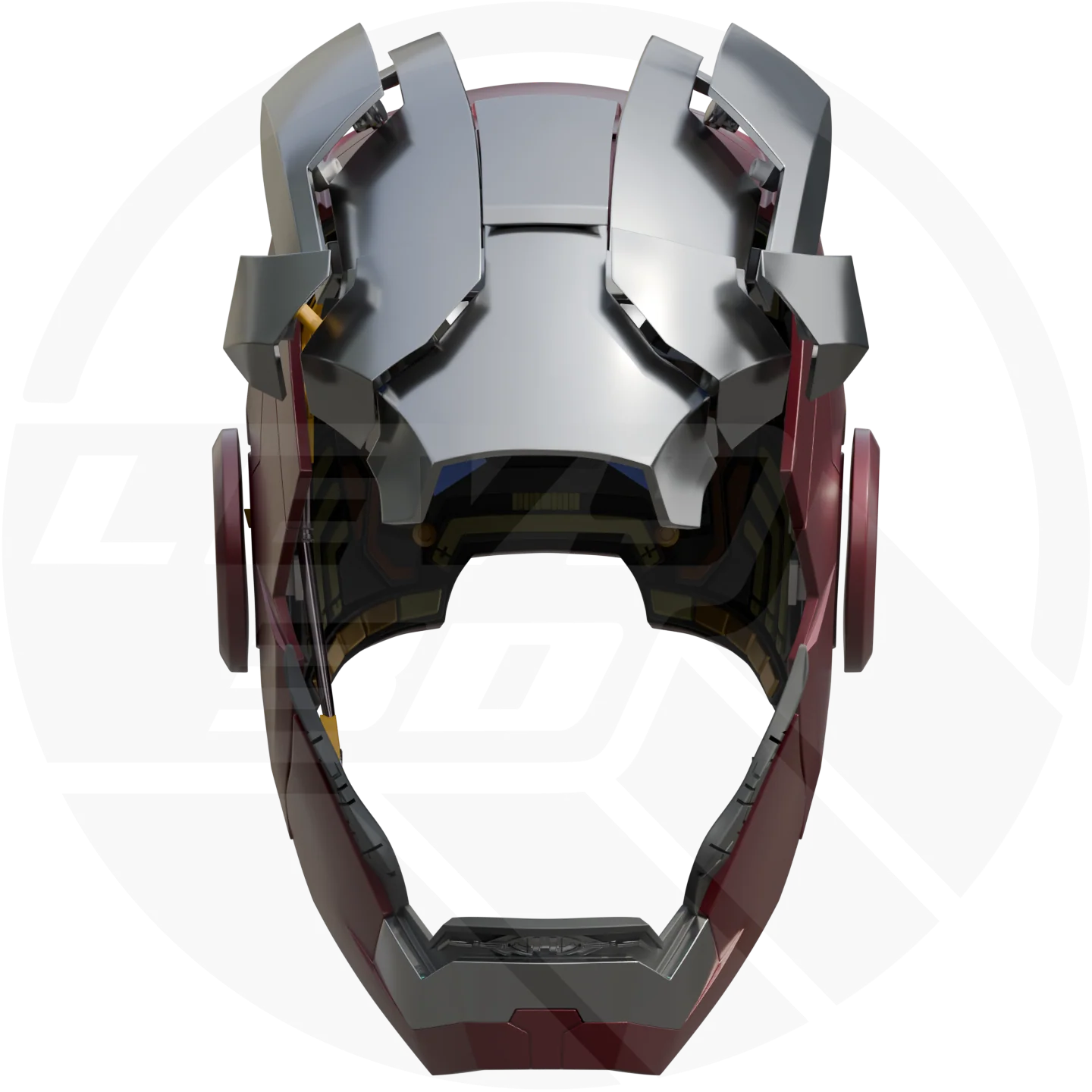 Iron Mk5 segmented faceplate 3D model - Image 3