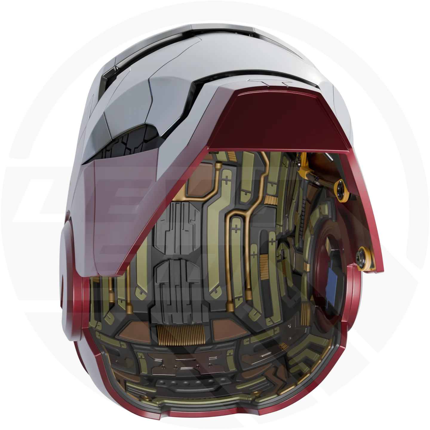 Iron Mk5 segmented faceplate 3D model - Image 6