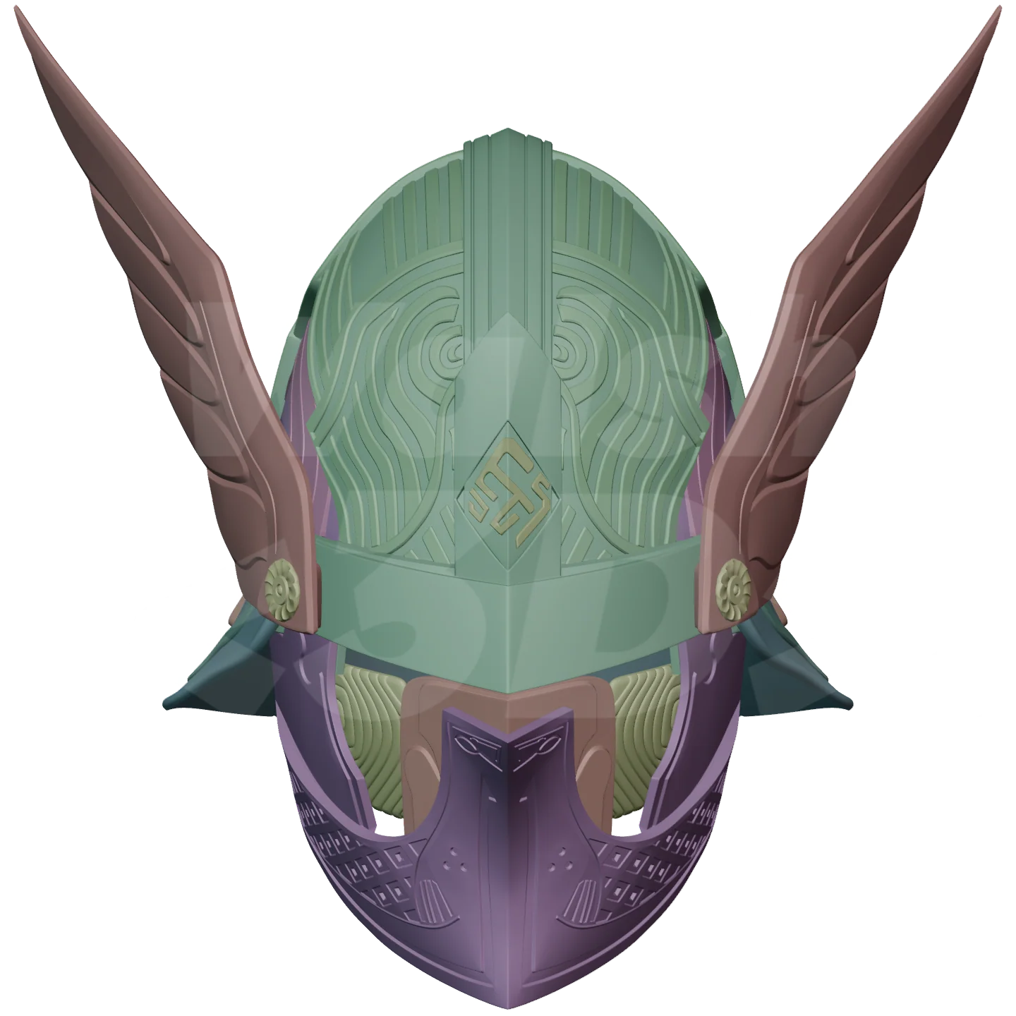Knight Helmet 3D Print Model - Image 11