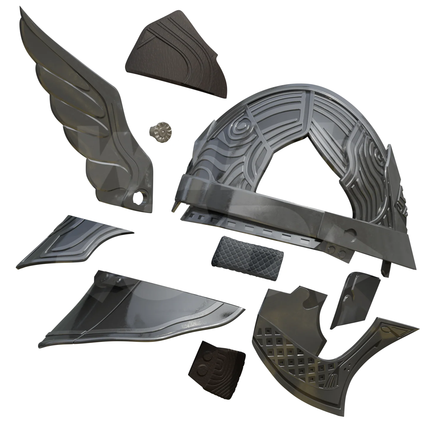 Knight Helmet 3D Print Model - Image 2