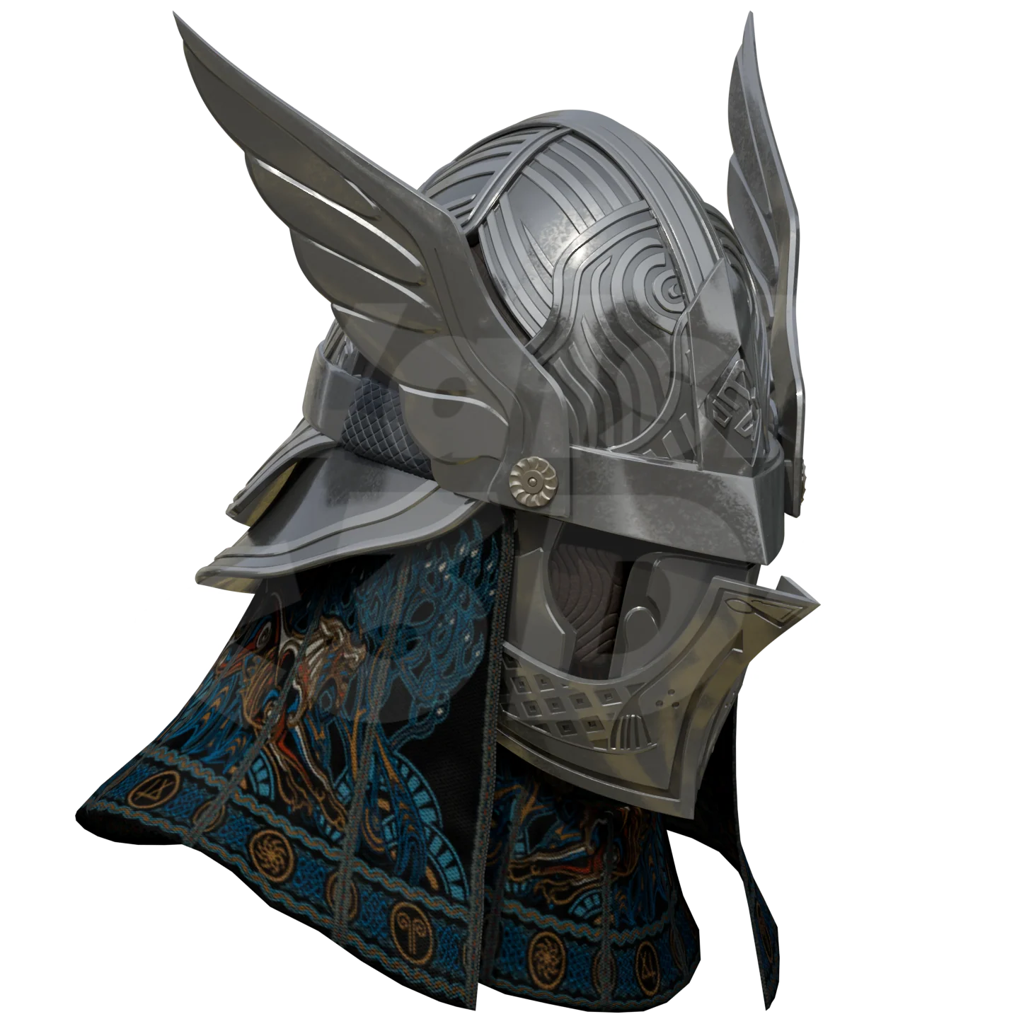 Knight Helmet 3D Print Model - Image 3