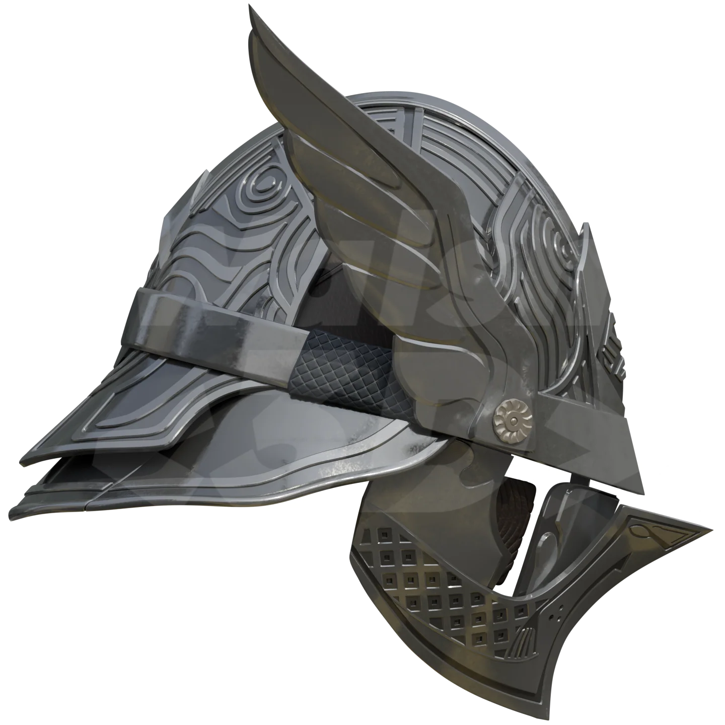 Knight Helmet 3D Print Model - Image 8