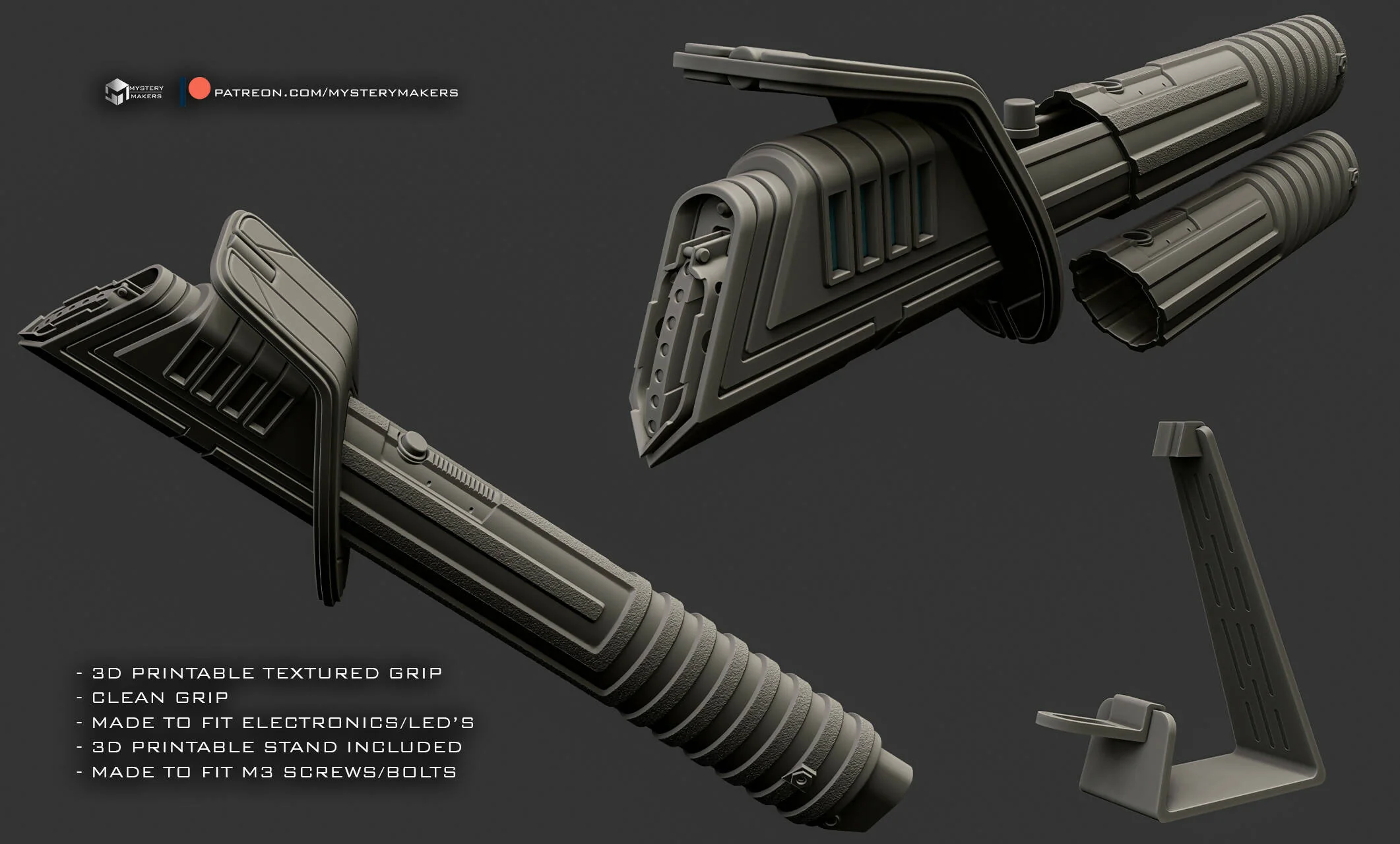 laser sword hilt with stand - Image 4