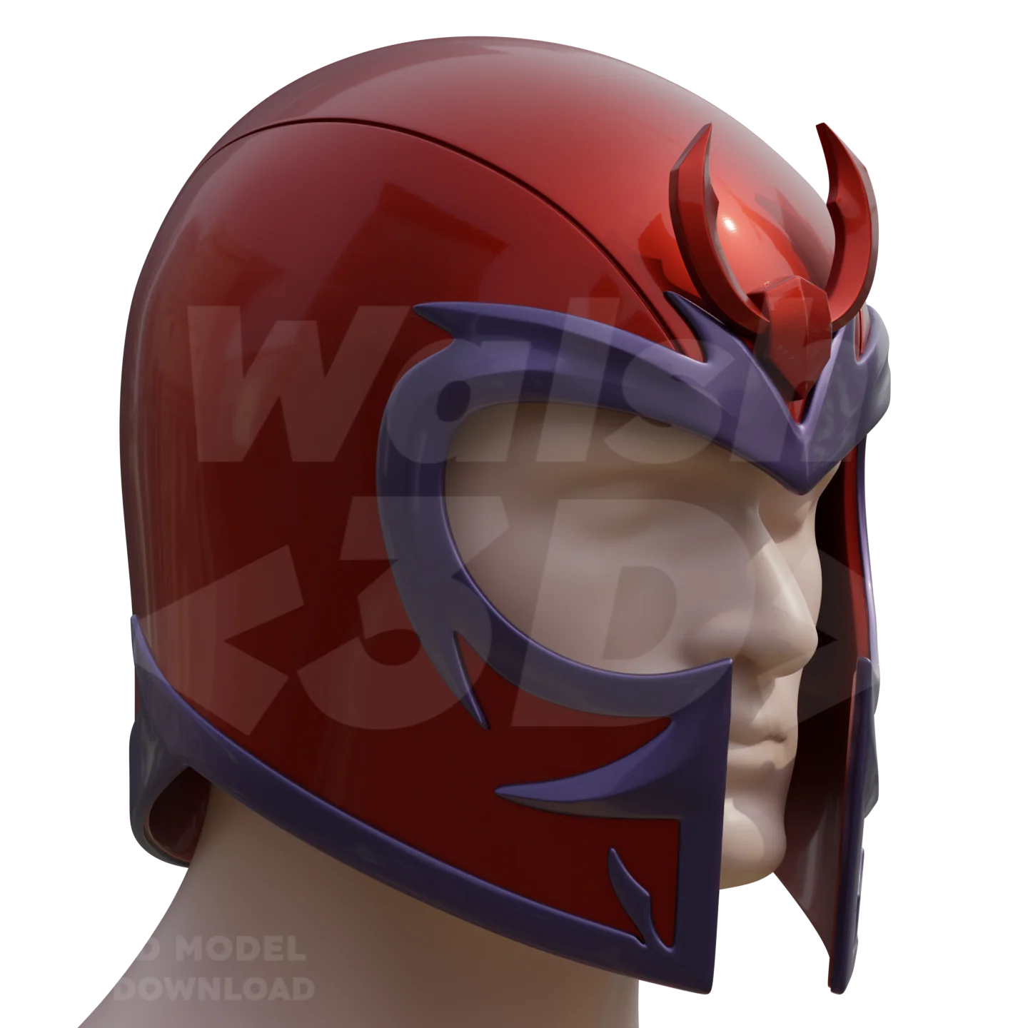 Magnet Man Helmet 3D Printable Model - Image 8