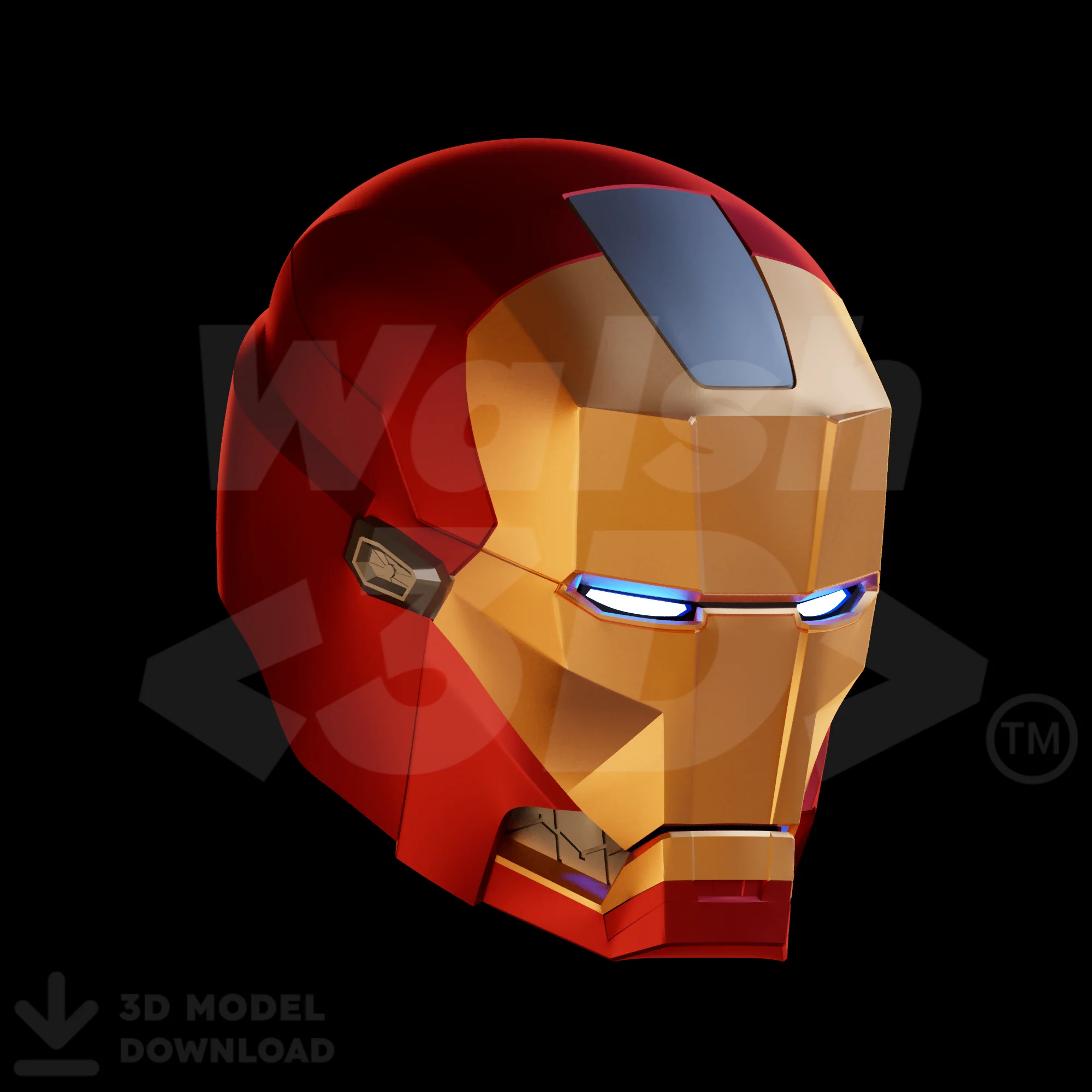 Mark 35 / 36 Red Snapper / Peacemaker Helmet 3D Print Model - Image 4