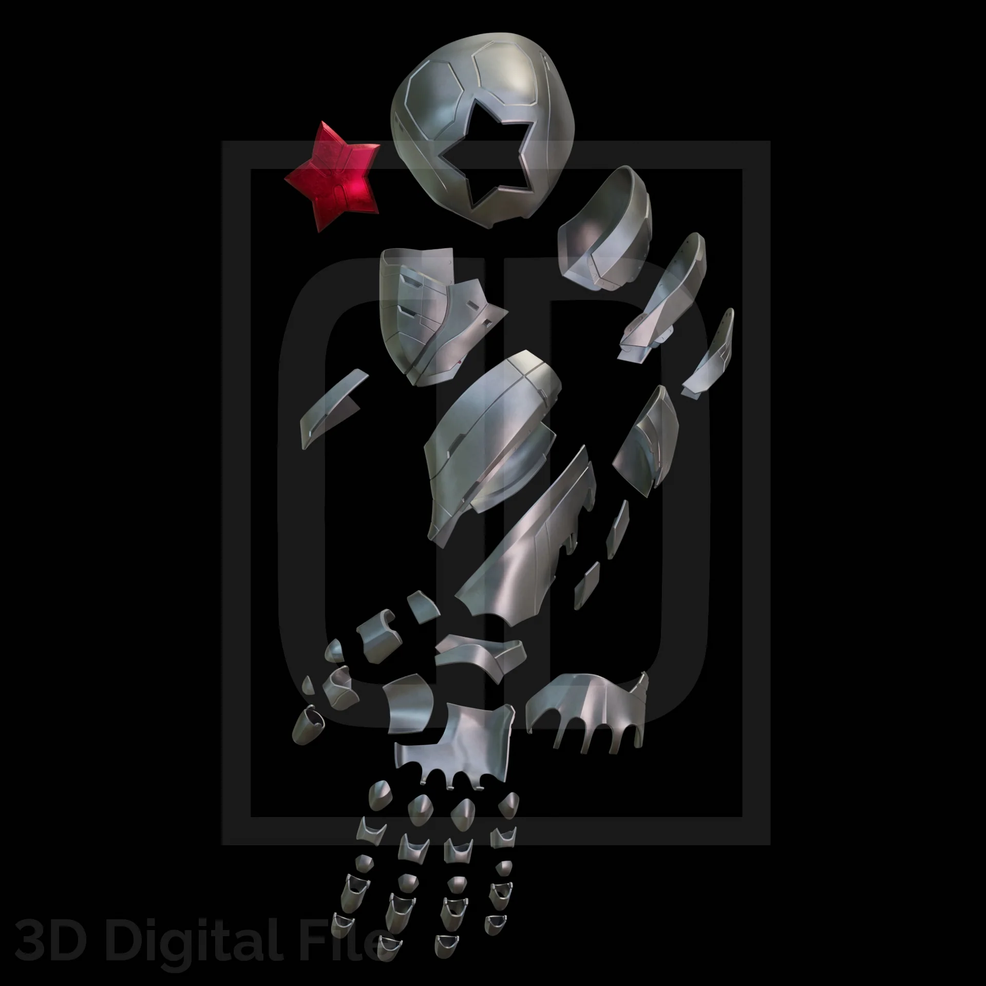 Metal Arm Soldier - Marvel Rivals 3D Model - Image 2