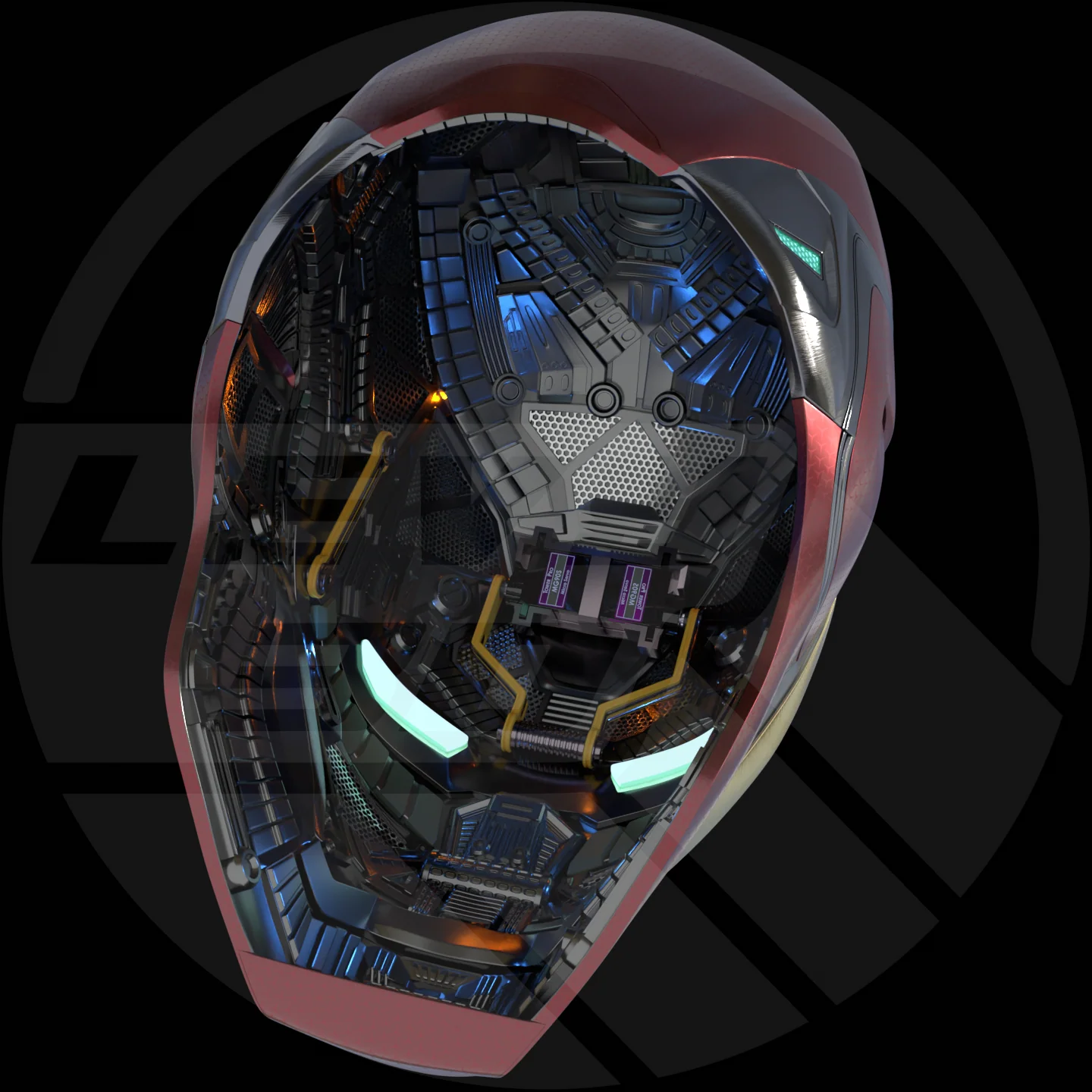 MK 85 Helmet motorized 3D printable Model - Image 10