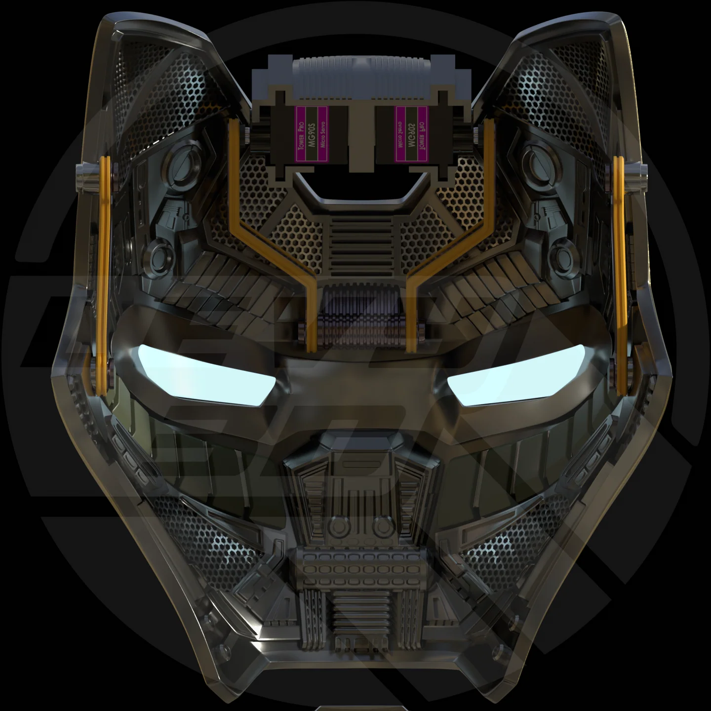 MK 85 Helmet motorized 3D printable Model - Image 9