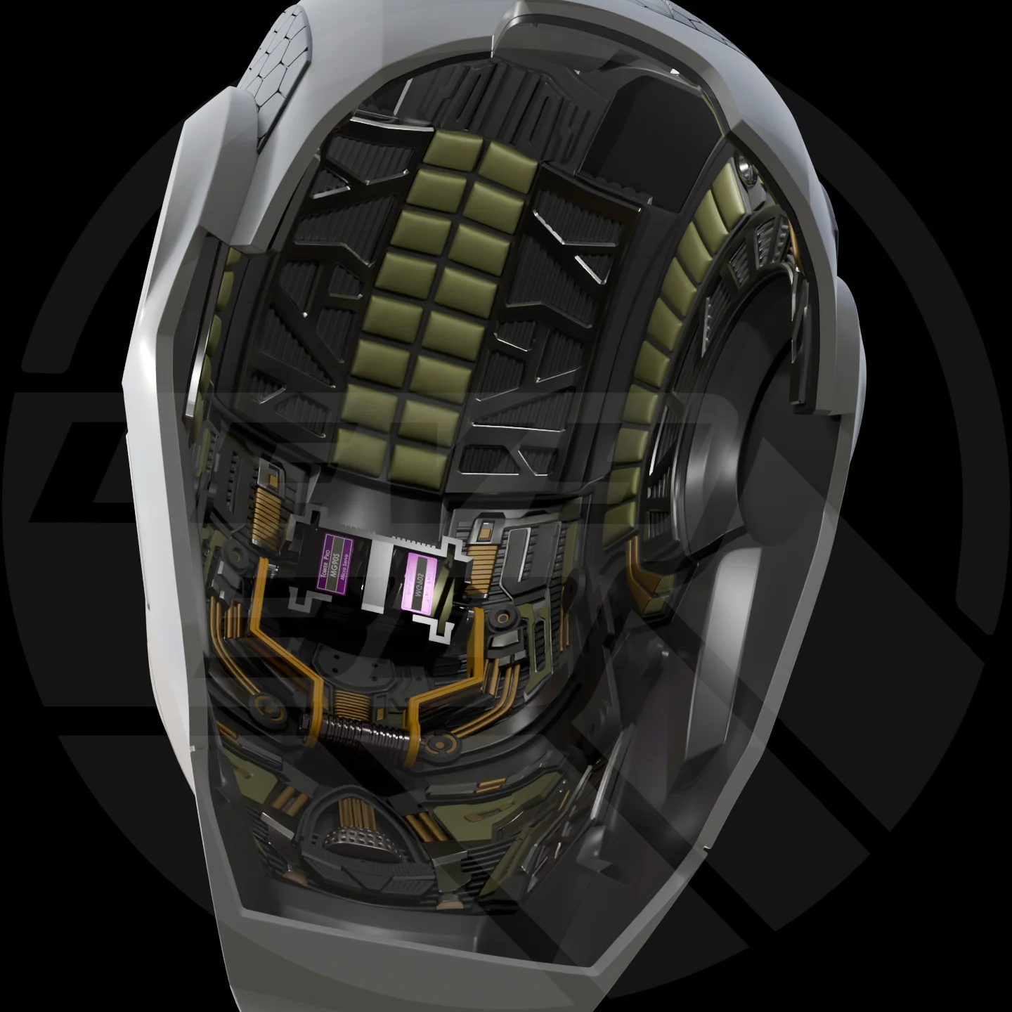 Mk39 Boost with motorization and inner detail 3D Model - Image 8