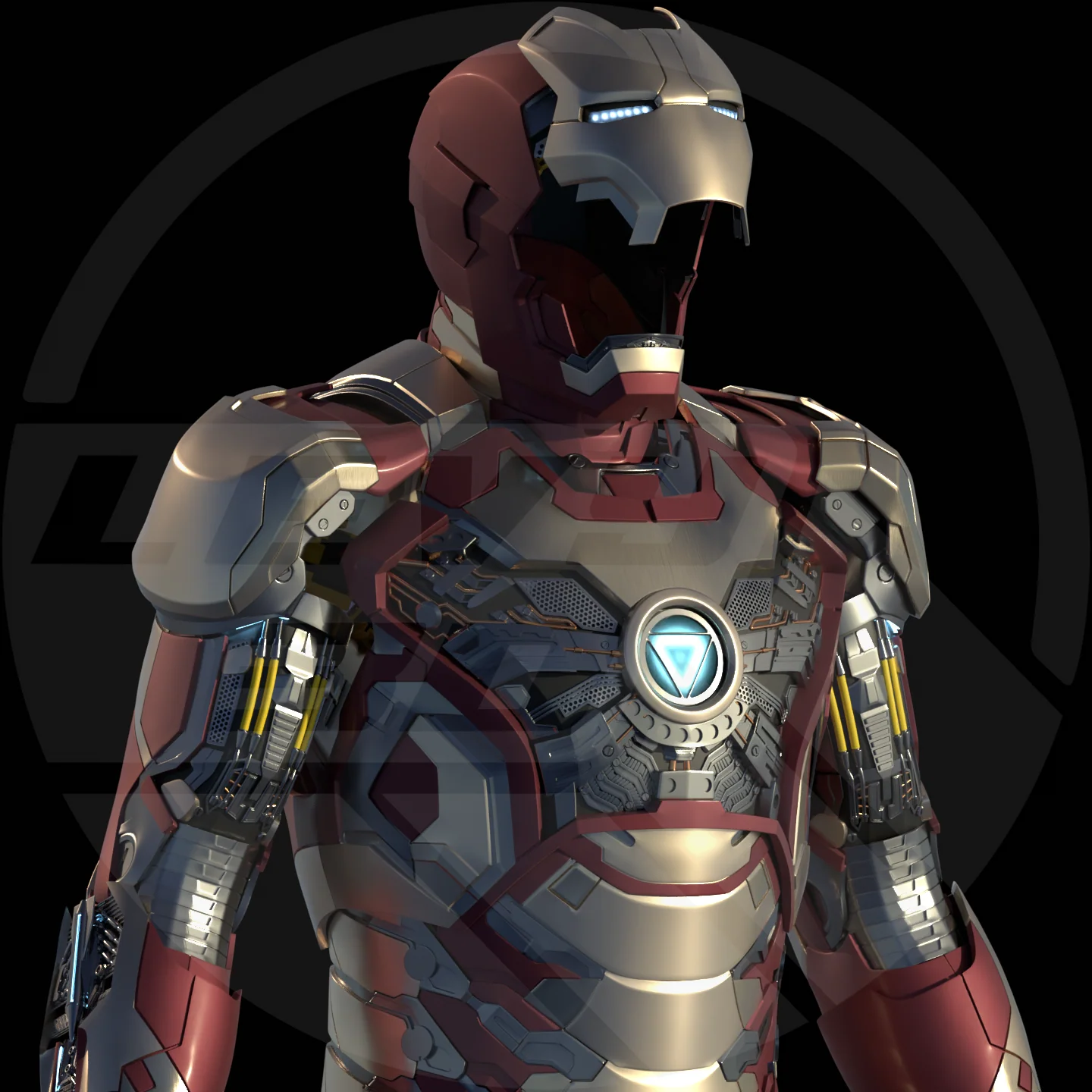 MK42 Full Suit Motorized 3D Printable Model - Image 2