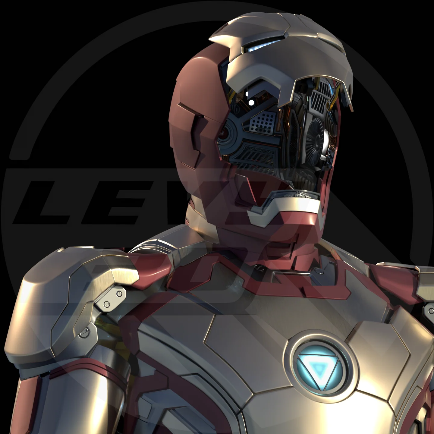 MK42 Full Suit Motorized 3D Printable Model - Image 3