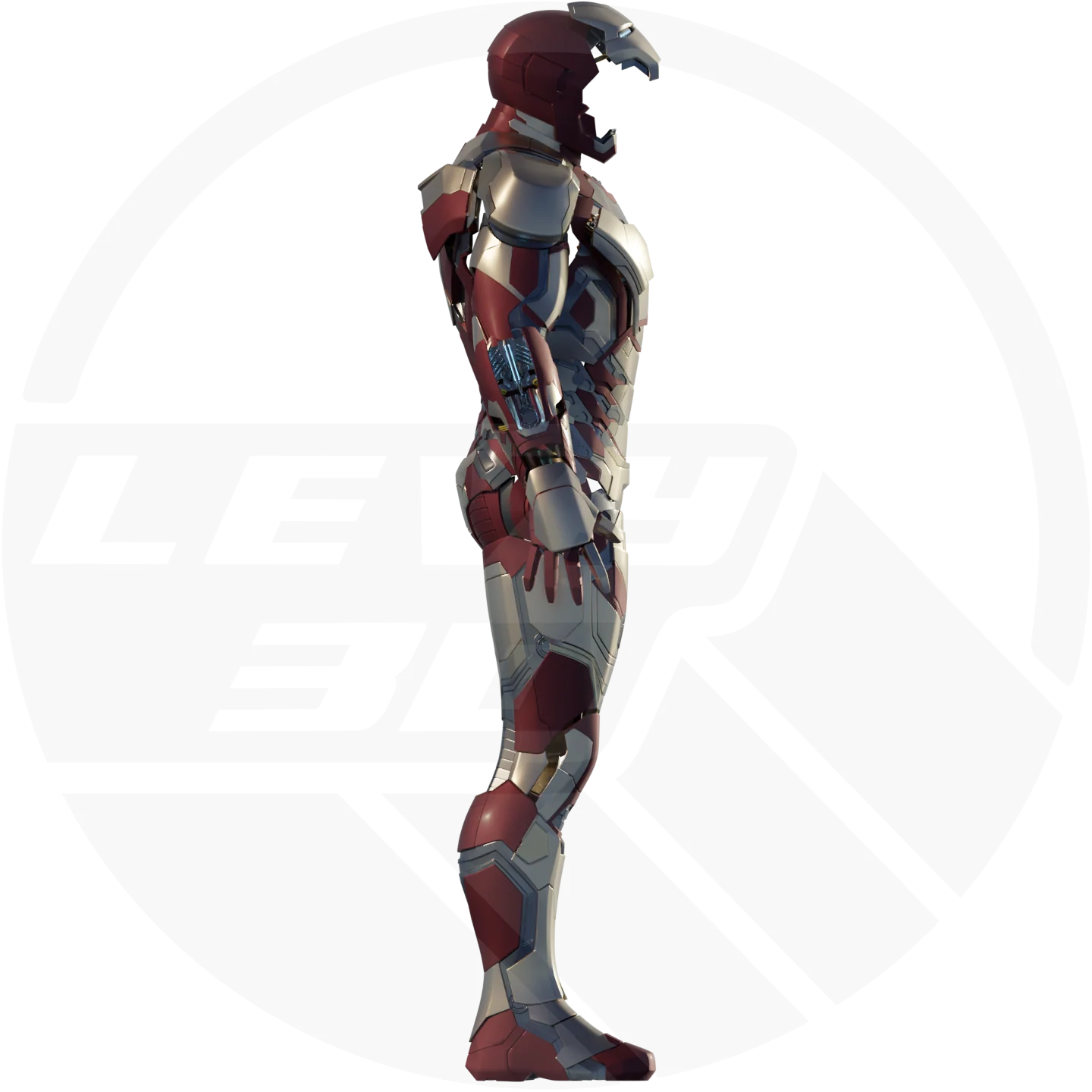 MK42 Full Suit Motorized 3D Printable Model - Image 5